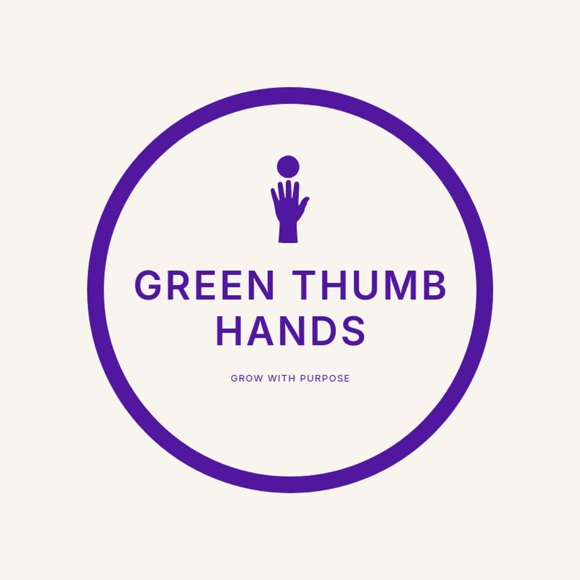 Green Thumb Hands logo for hand
