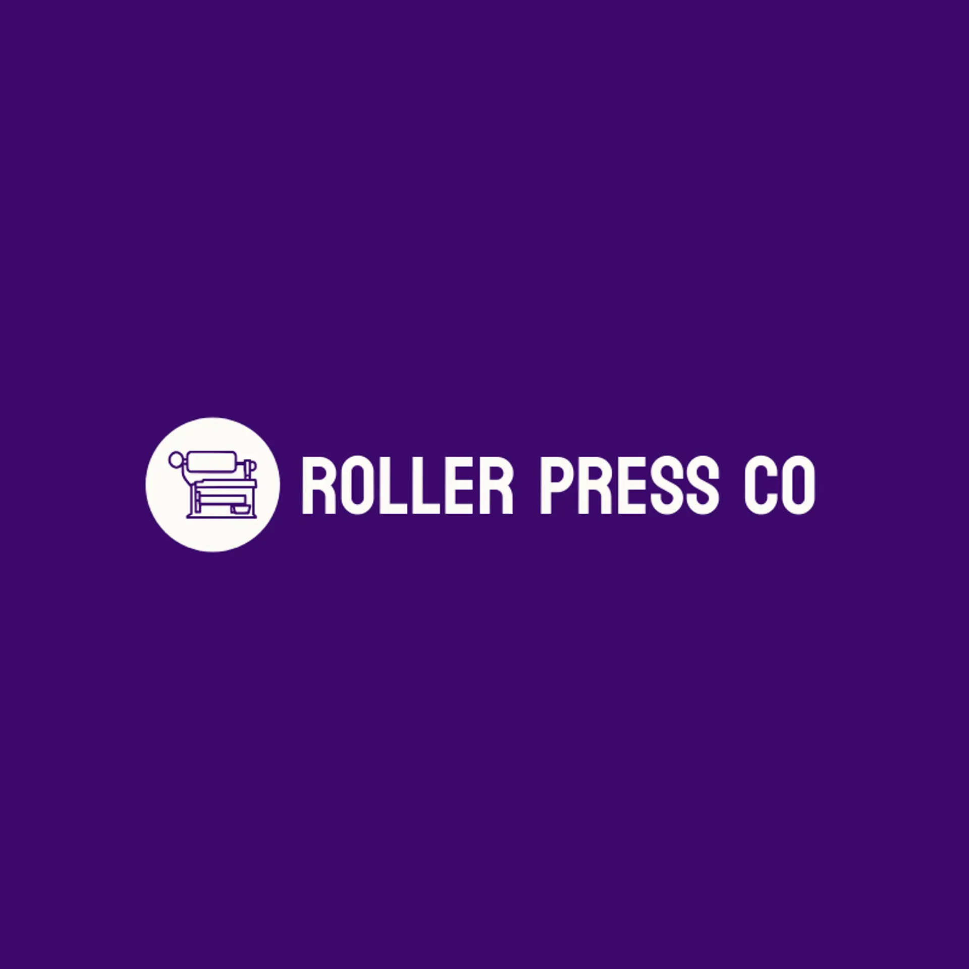 Roller Press Co logo for printing press