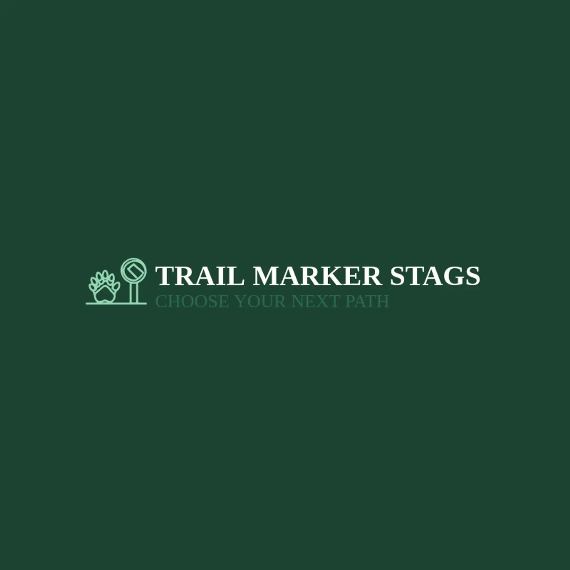 Trail Marker Stags logo for deer hunting