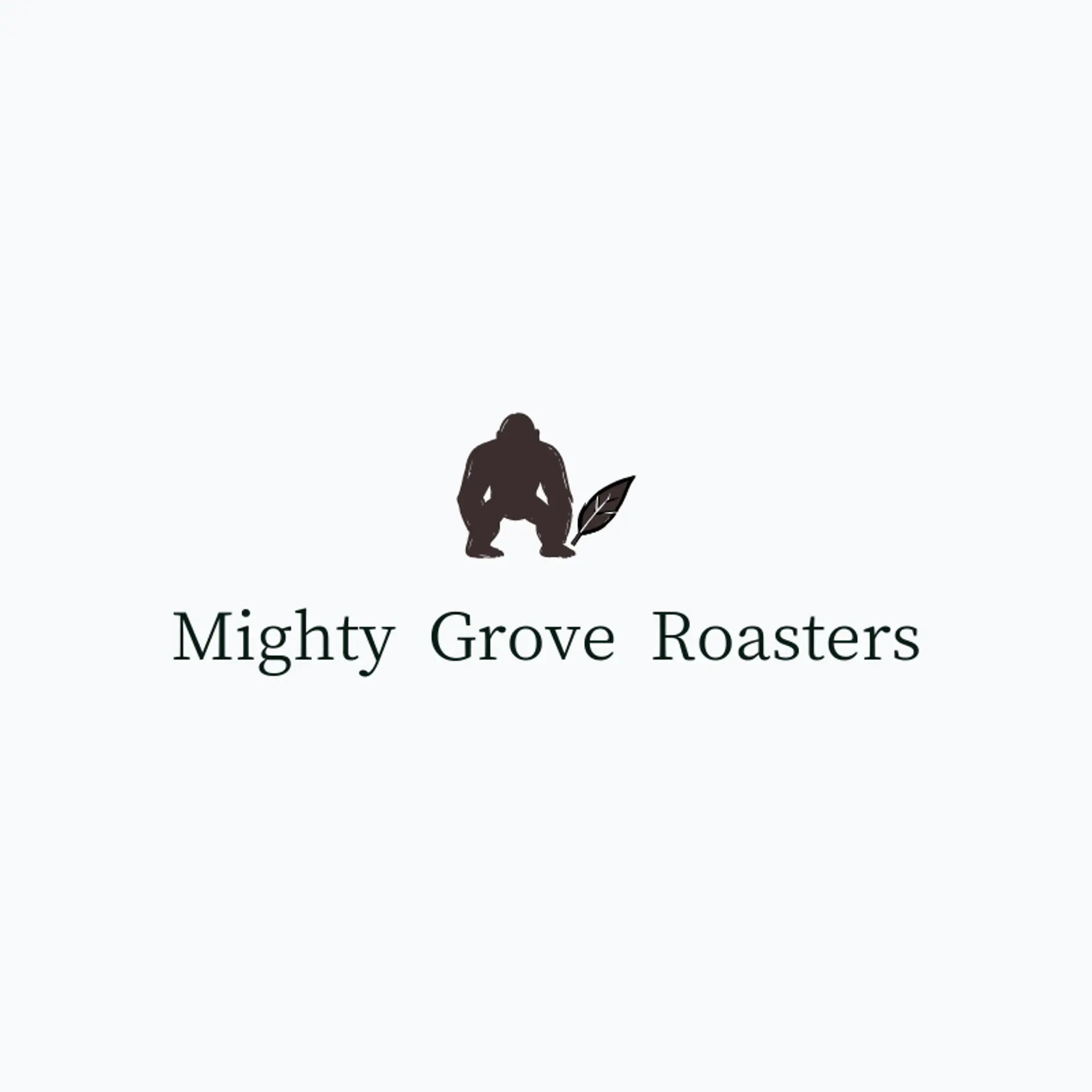 Mighty Grove Roasters logo for gorilla