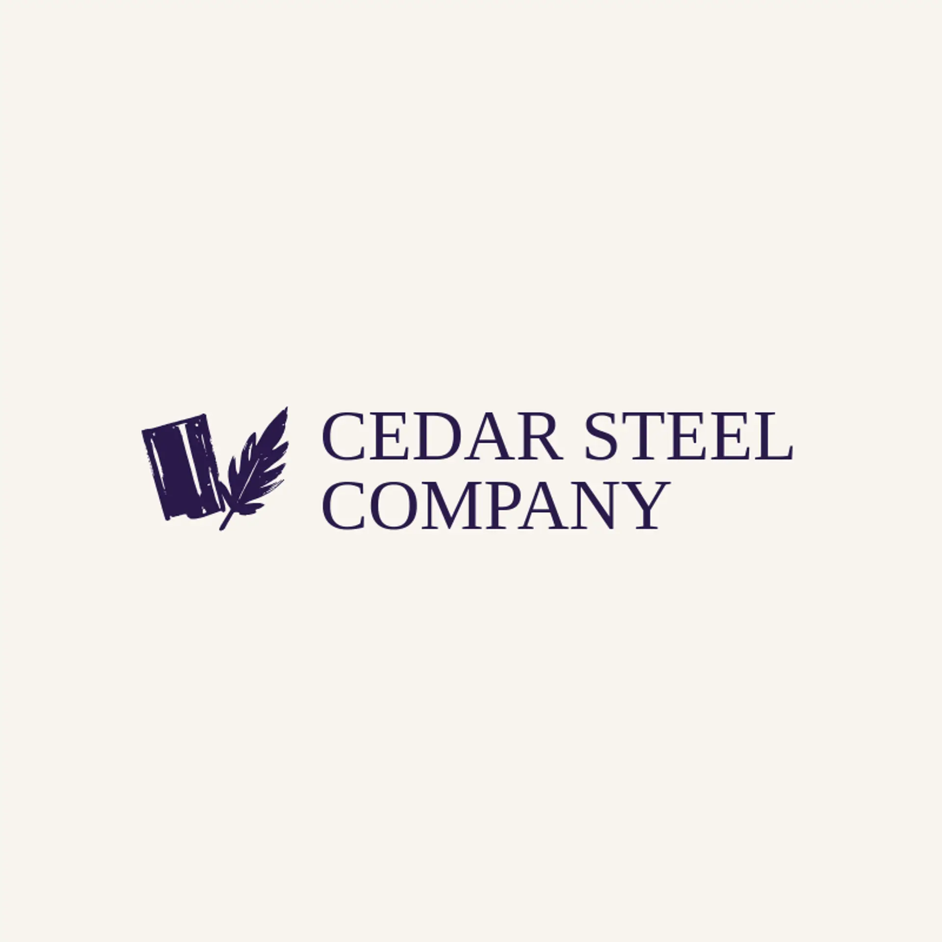 Cedar Steel Company logo for fabrication