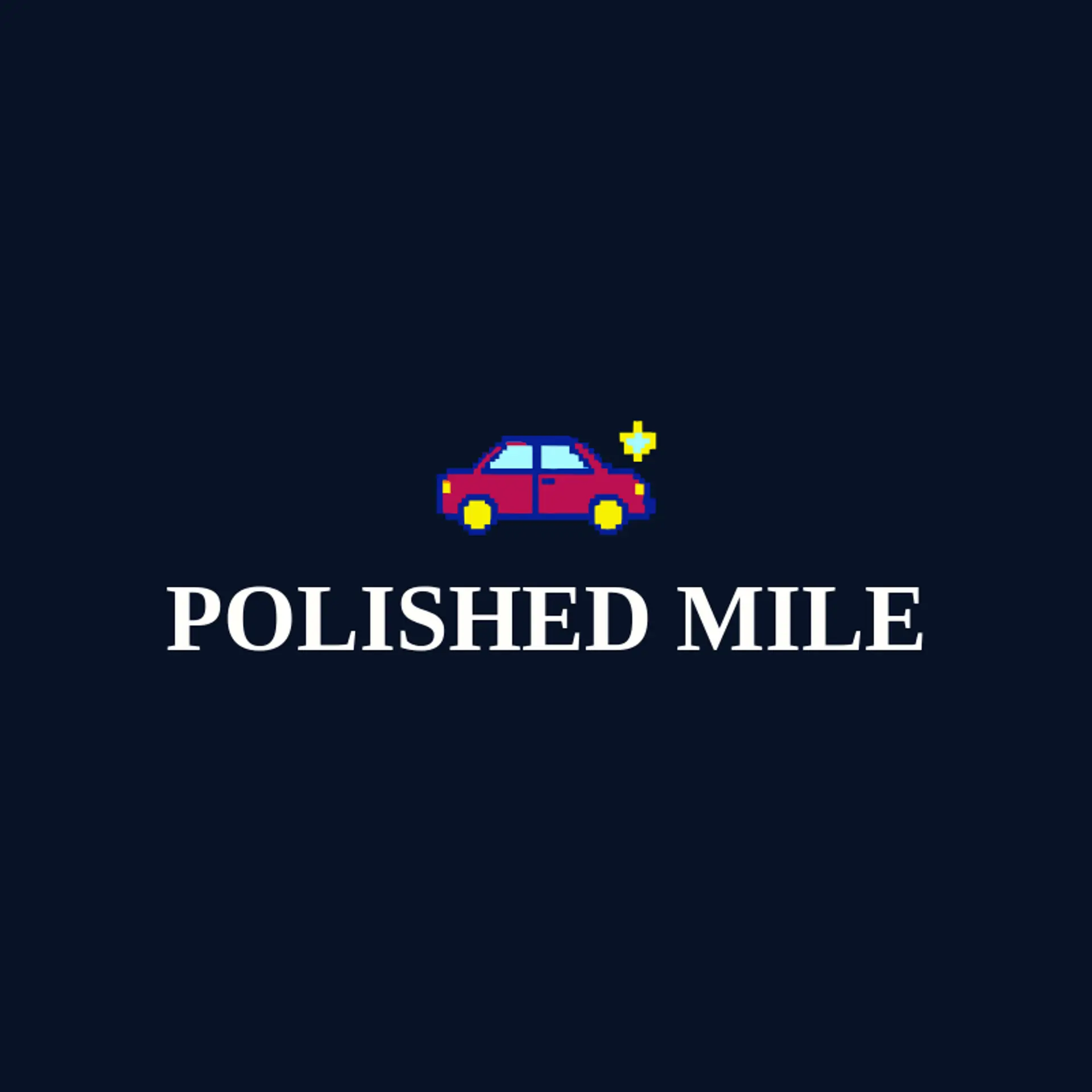 Polished Mile logo for mobile detailing