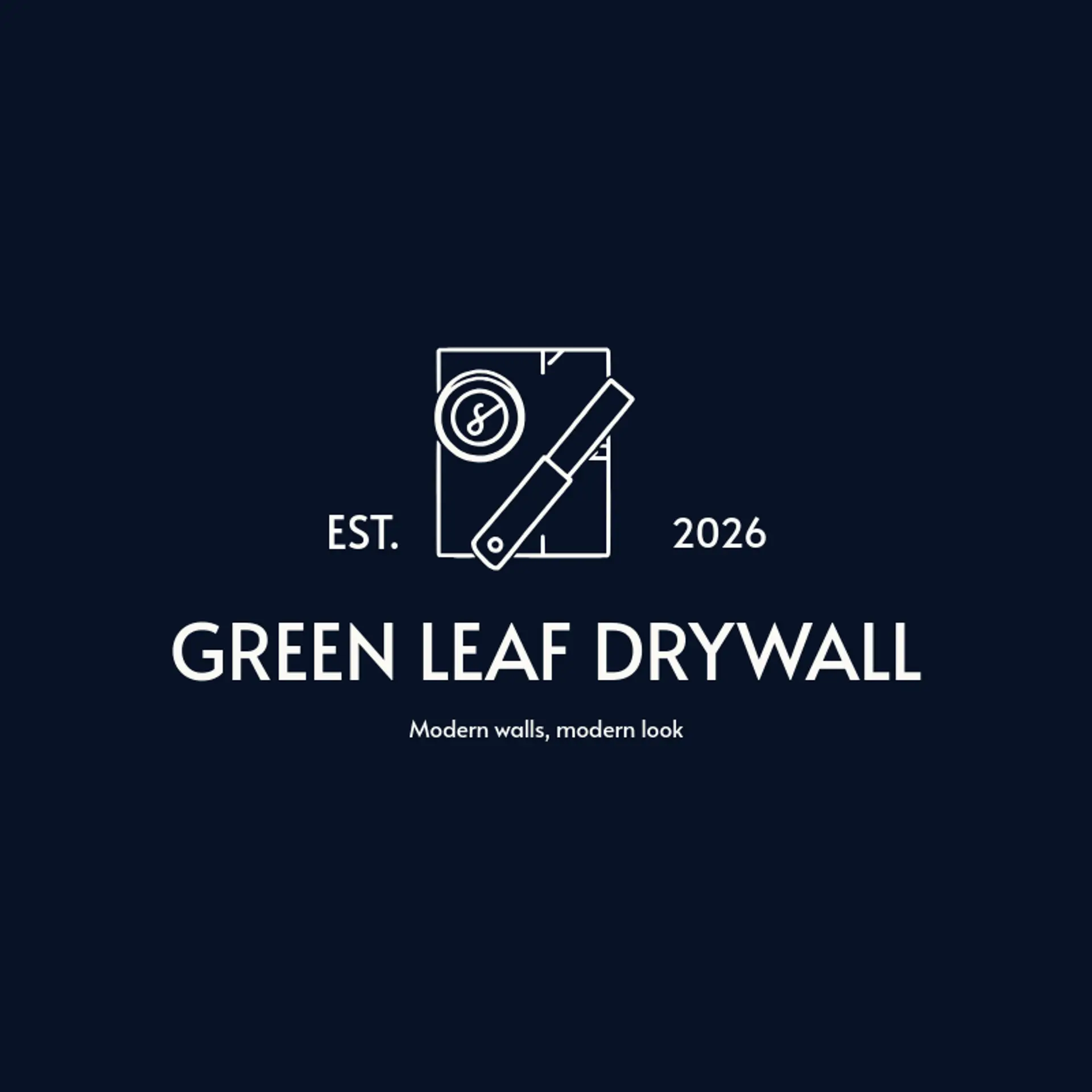 Green Leaf Drywall logo for drywall