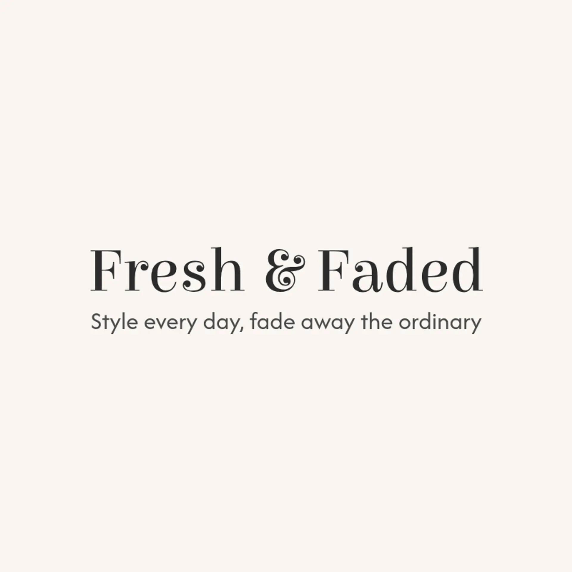 Fresh & Faded logo for barber