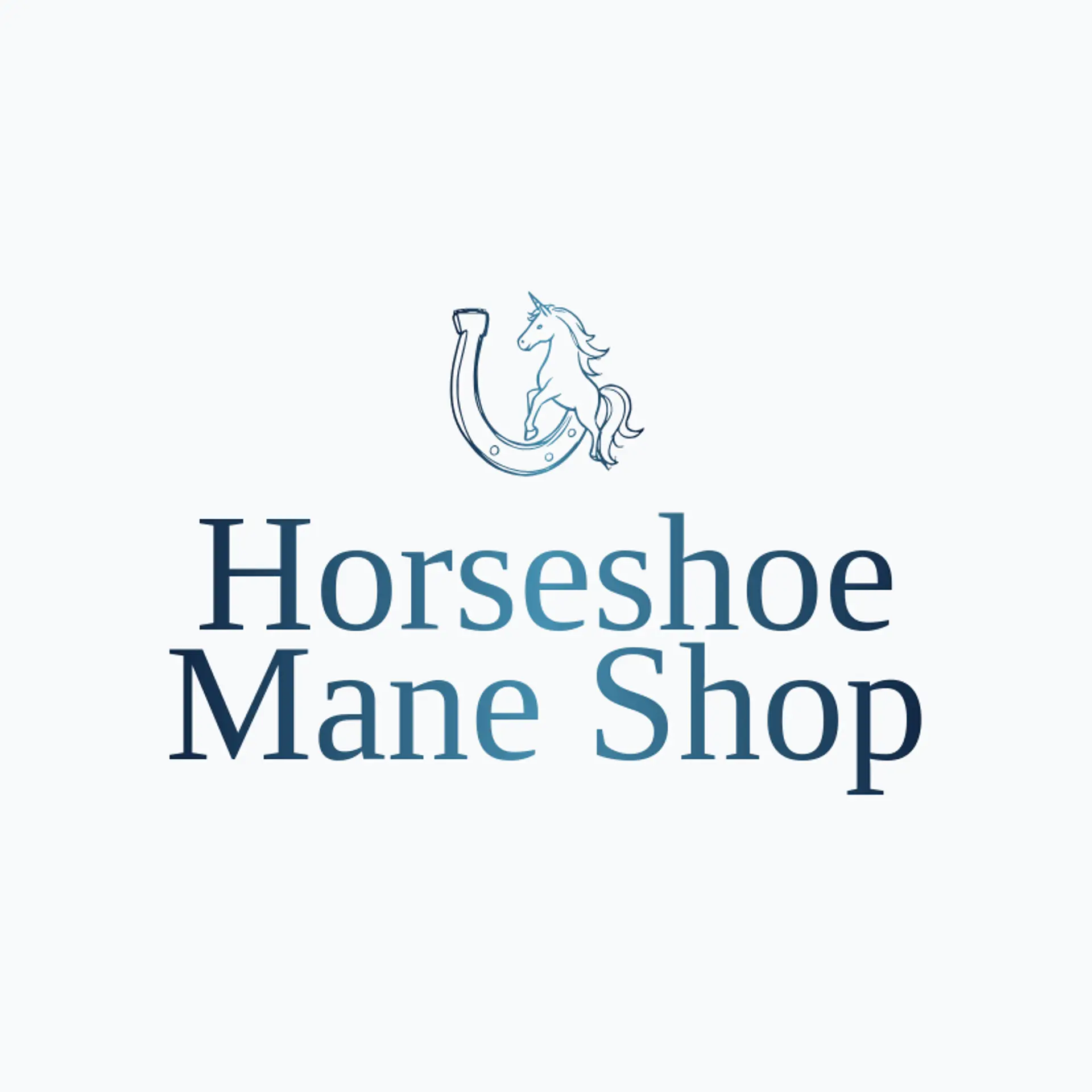 Horseshoe Mane Shop logo for unicorn