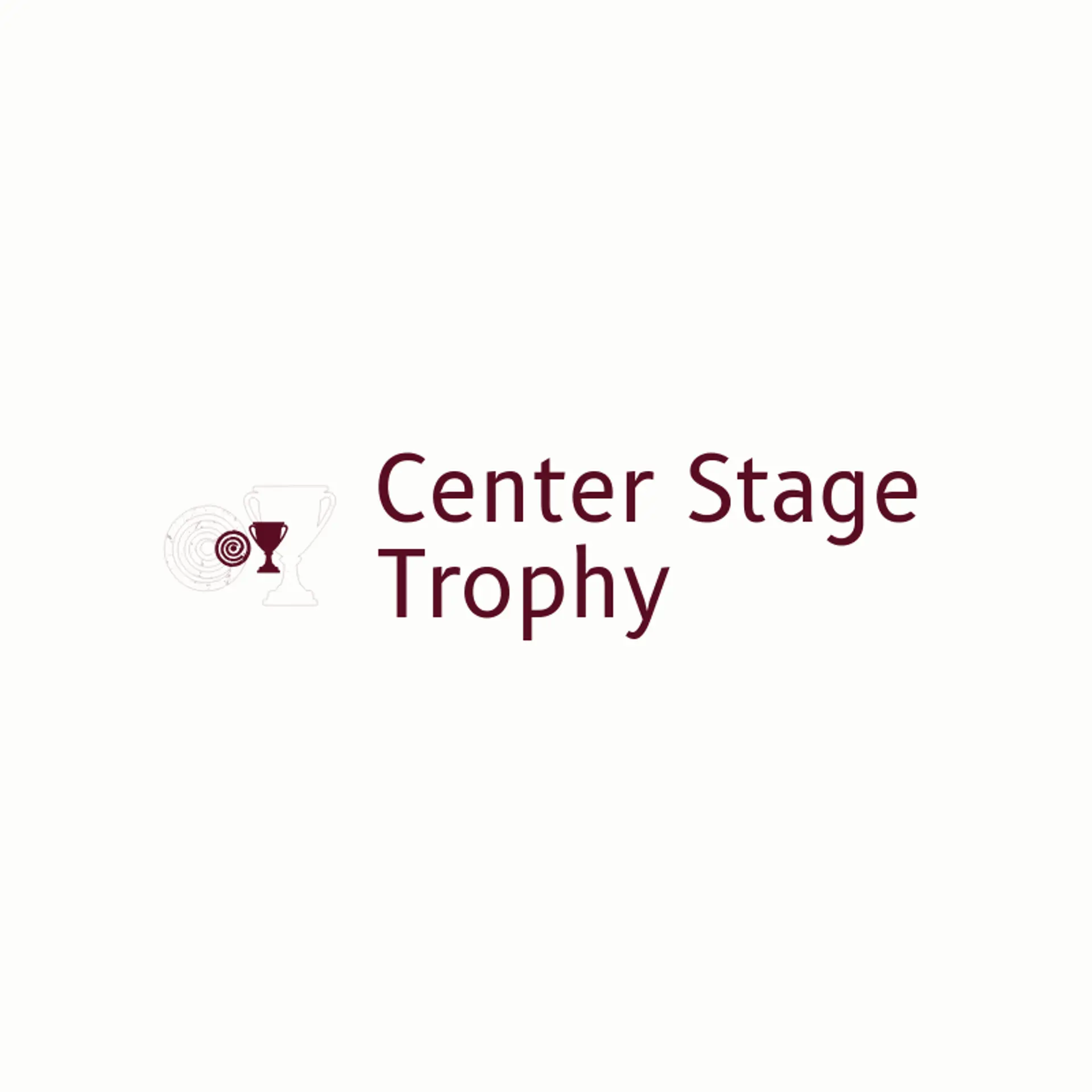 Center Stage Trophy logo for bullseye