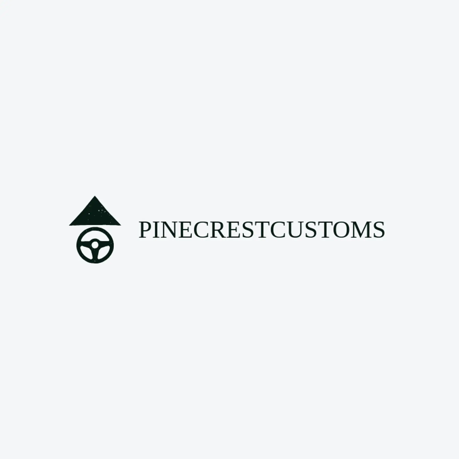 Pinecrest Customs logo for steering wheel