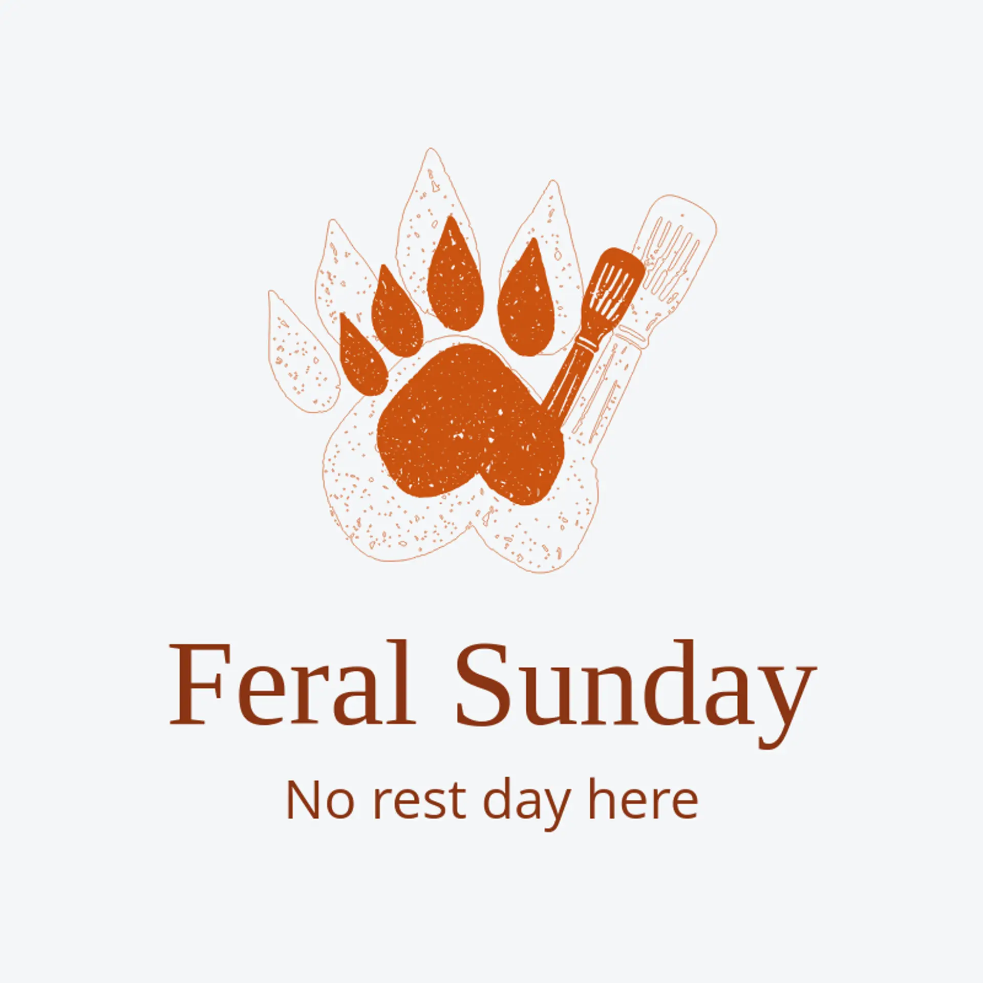 Feral Sunday logo for rock band