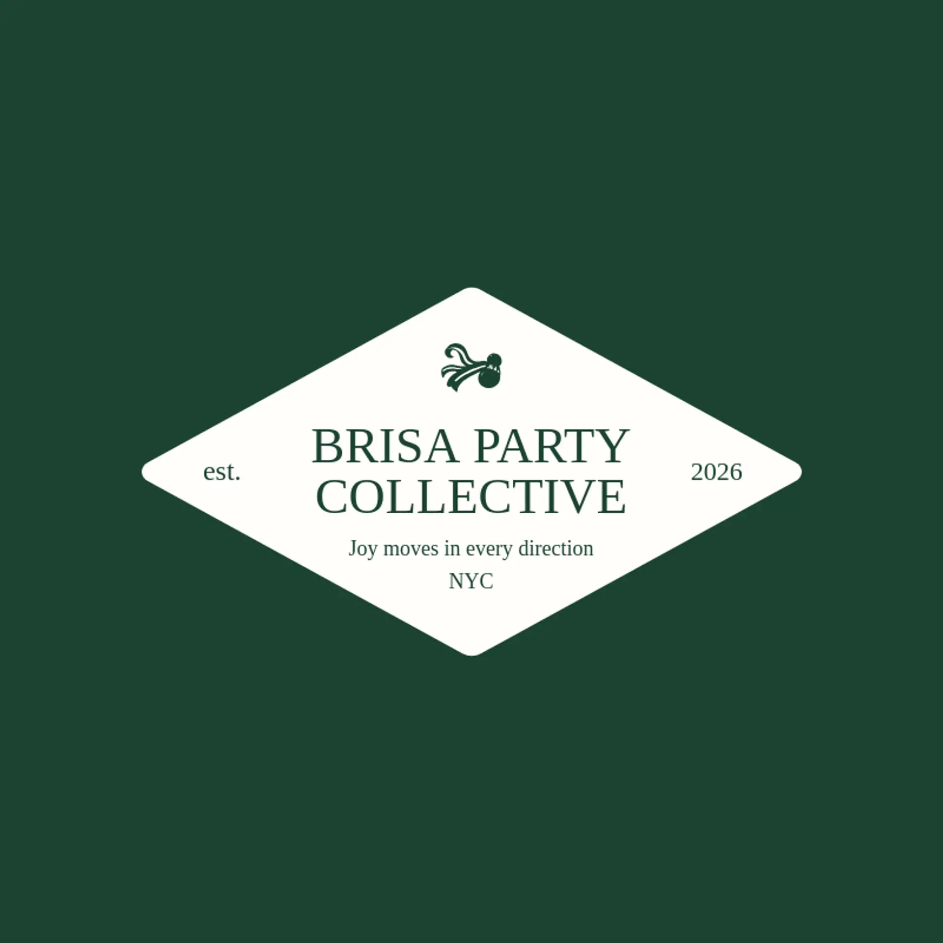 Brisa Party Collective logo for fiesta