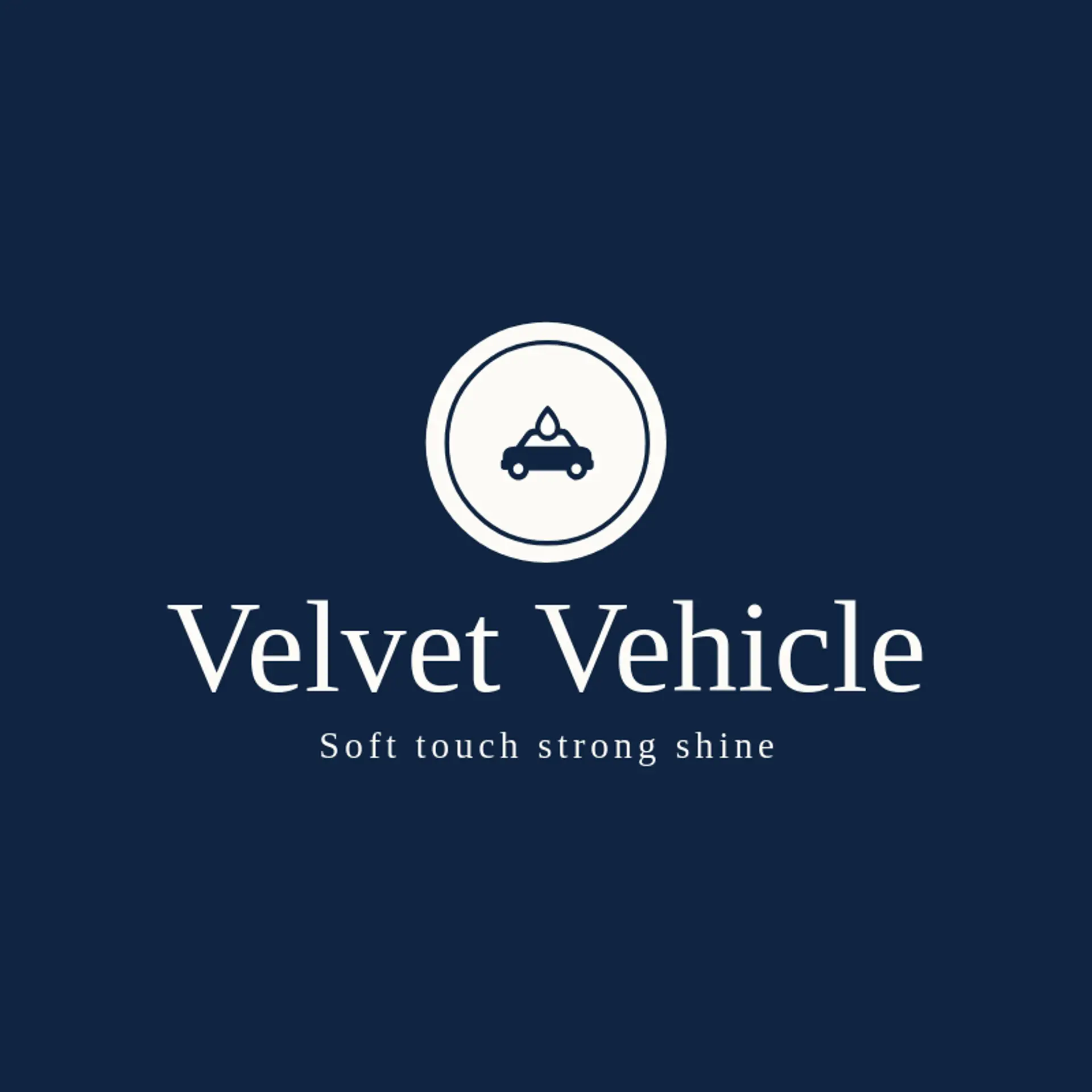 Velvet Vehicle logo for auto detailing