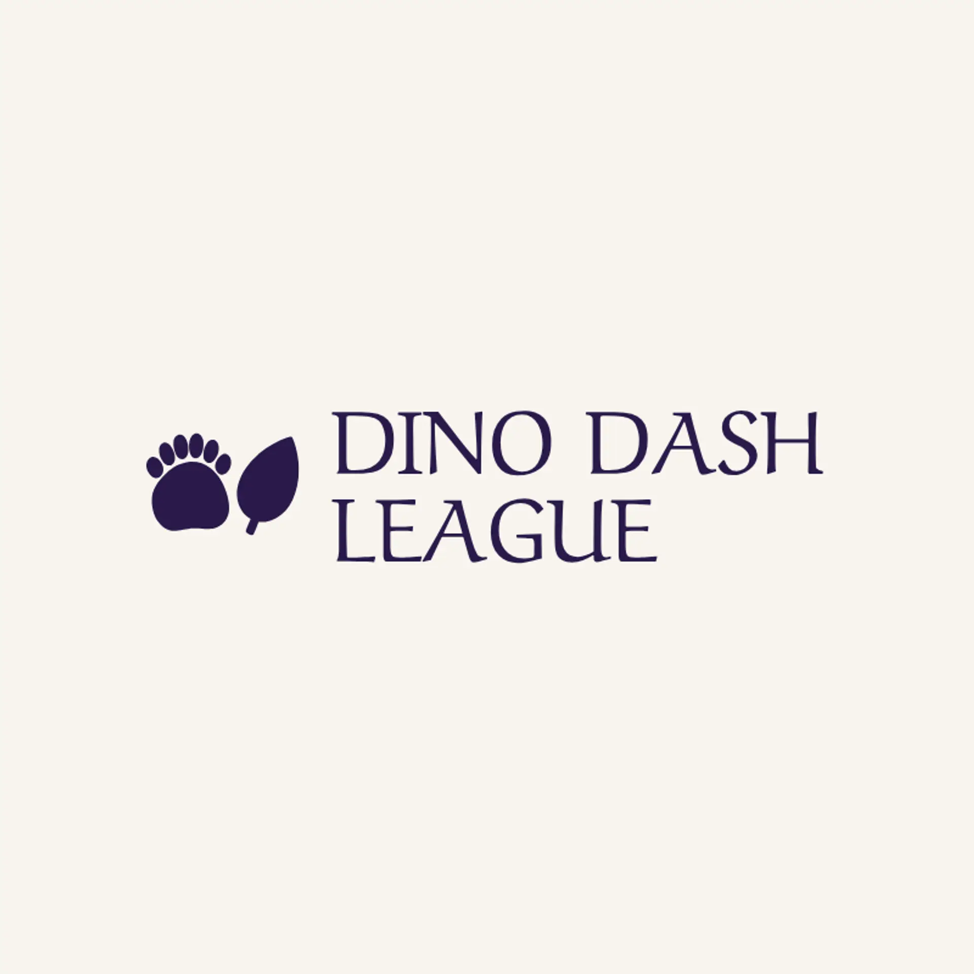 Dino Dash League logo for dinosaur
