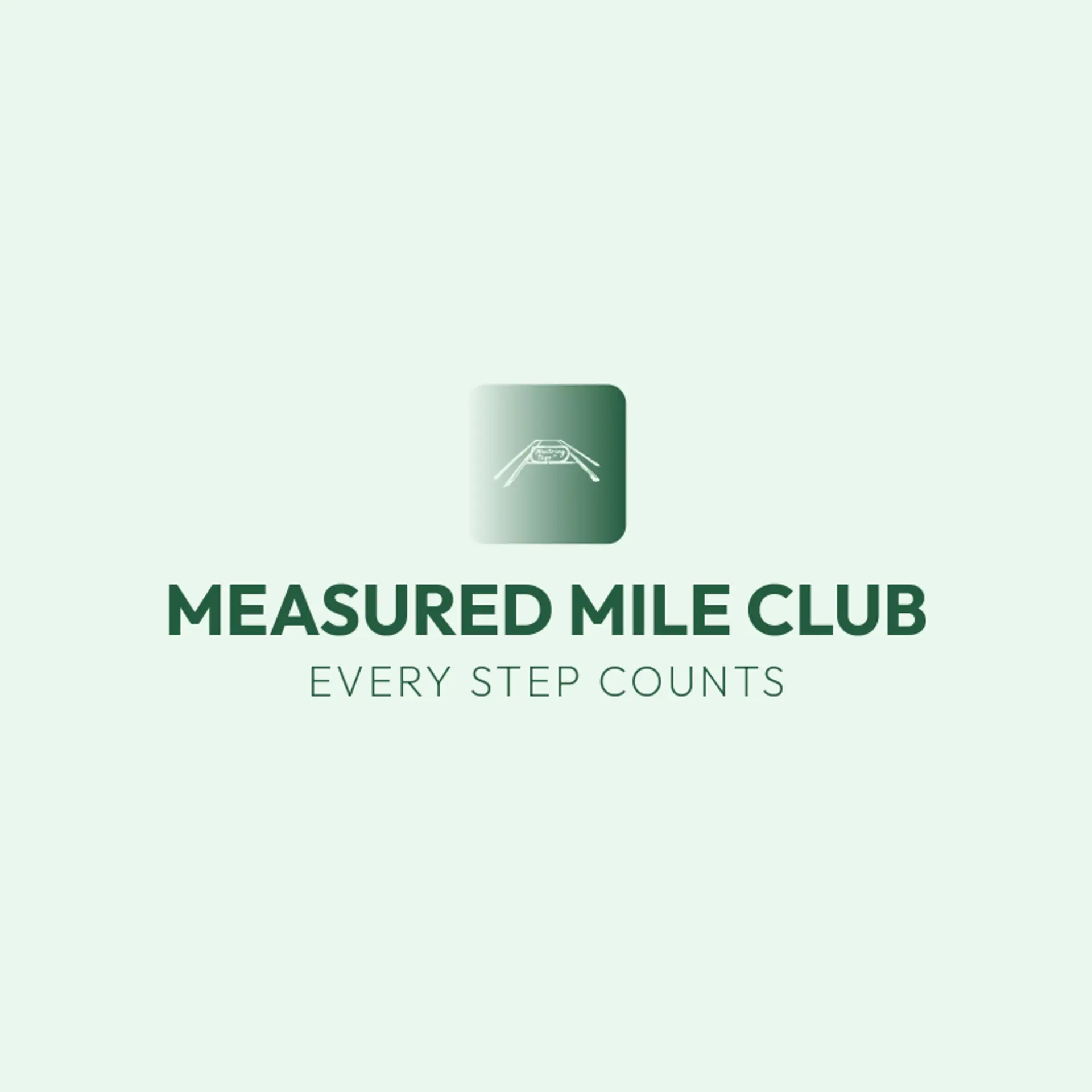Measured Mile Club logo for track and field