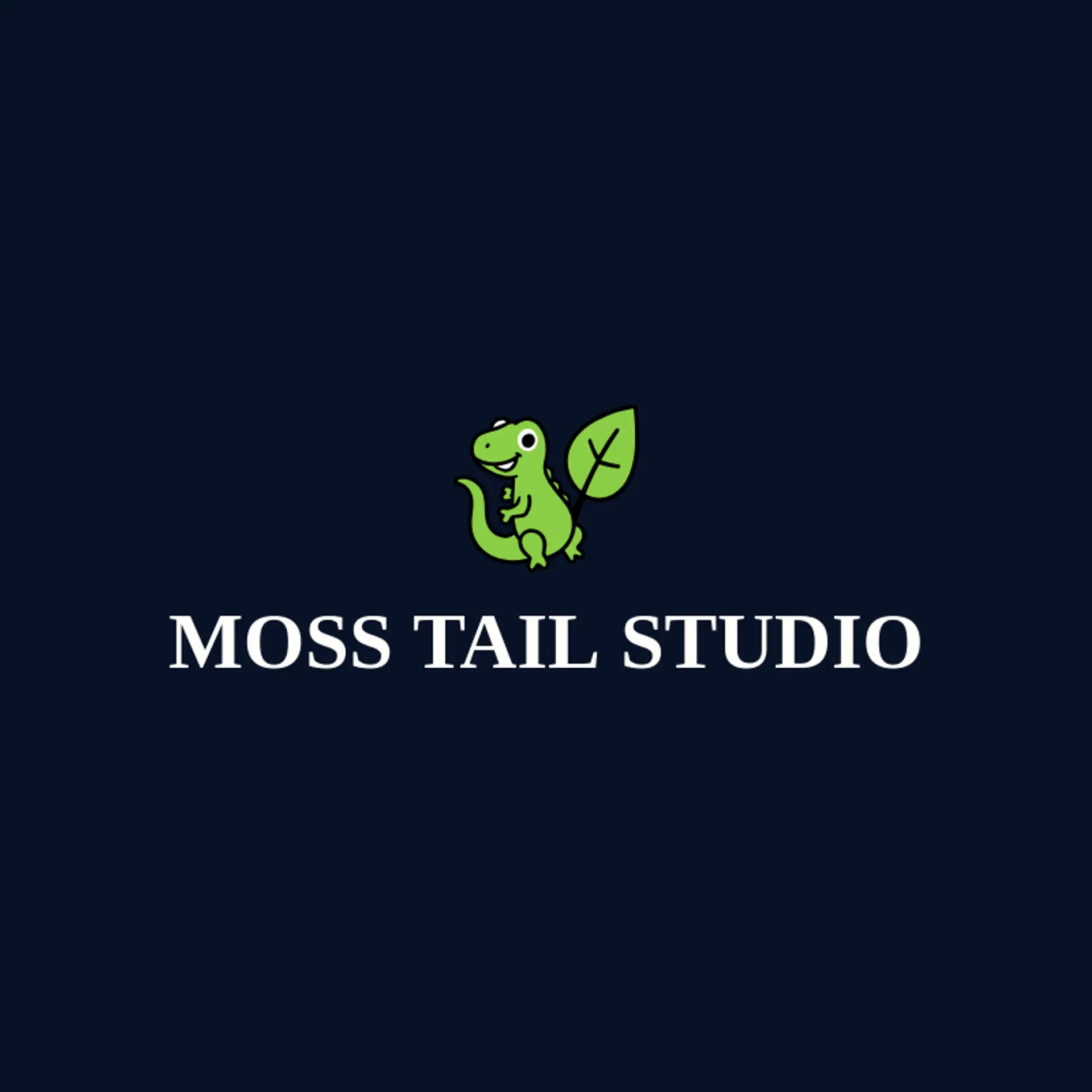 Moss Tail Studio logo for lizard