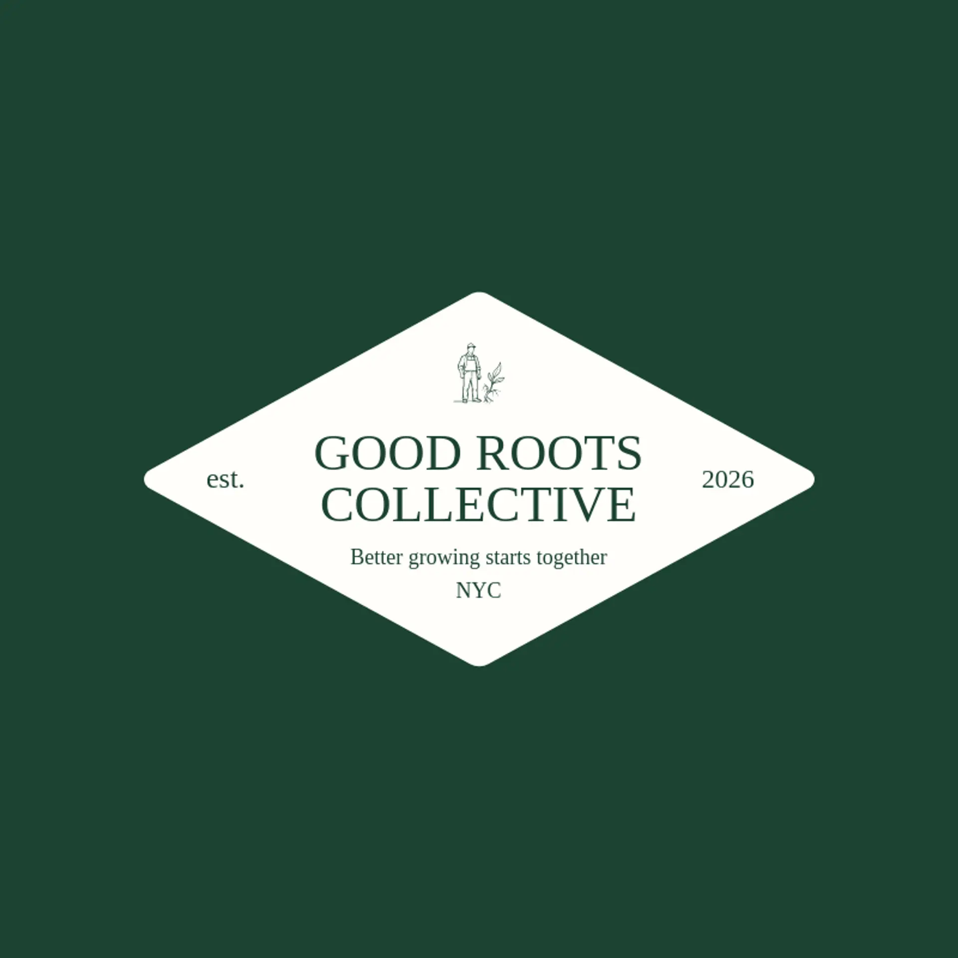 Good Roots Collective logo for farmer