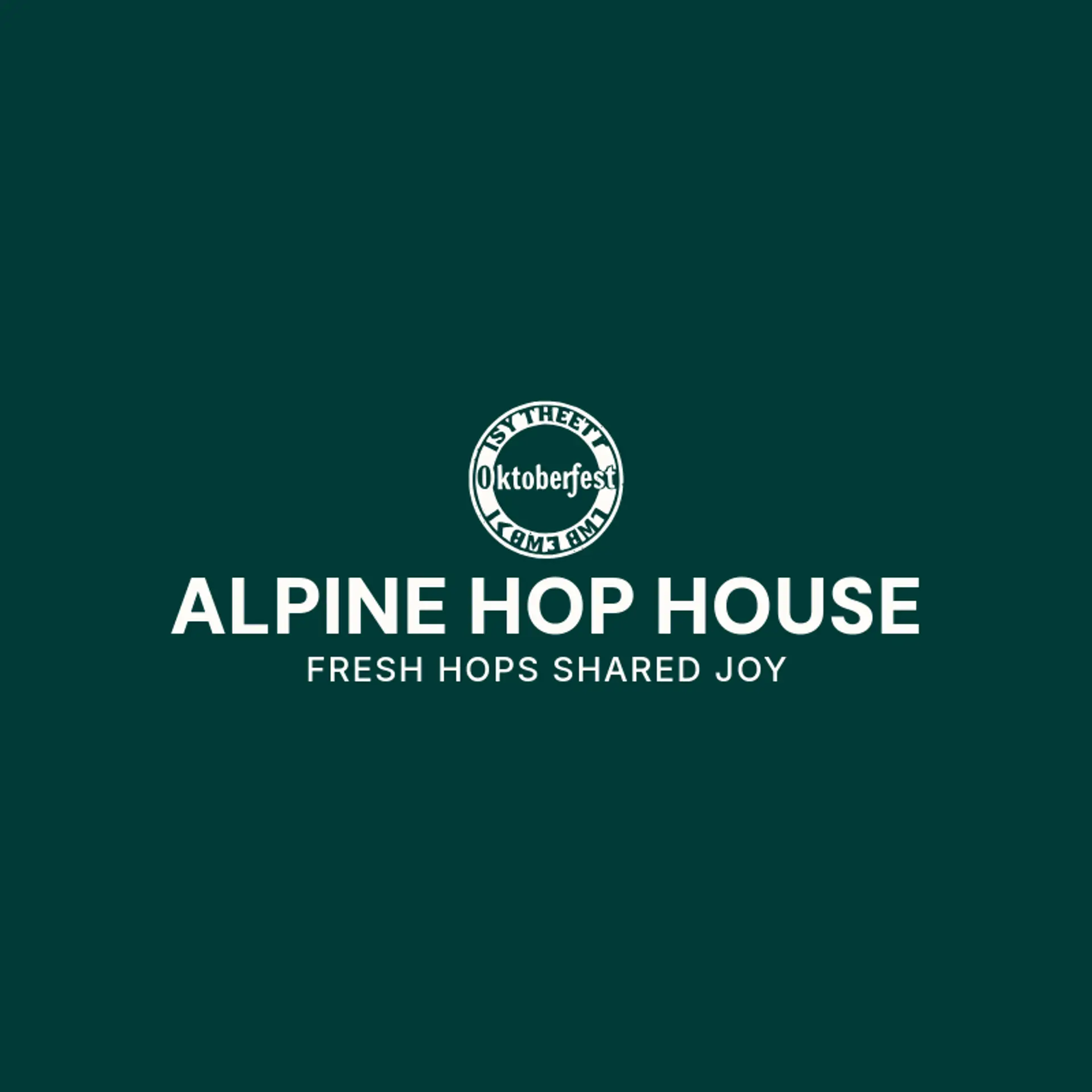 Alpine Hop House logo for oktoberfest