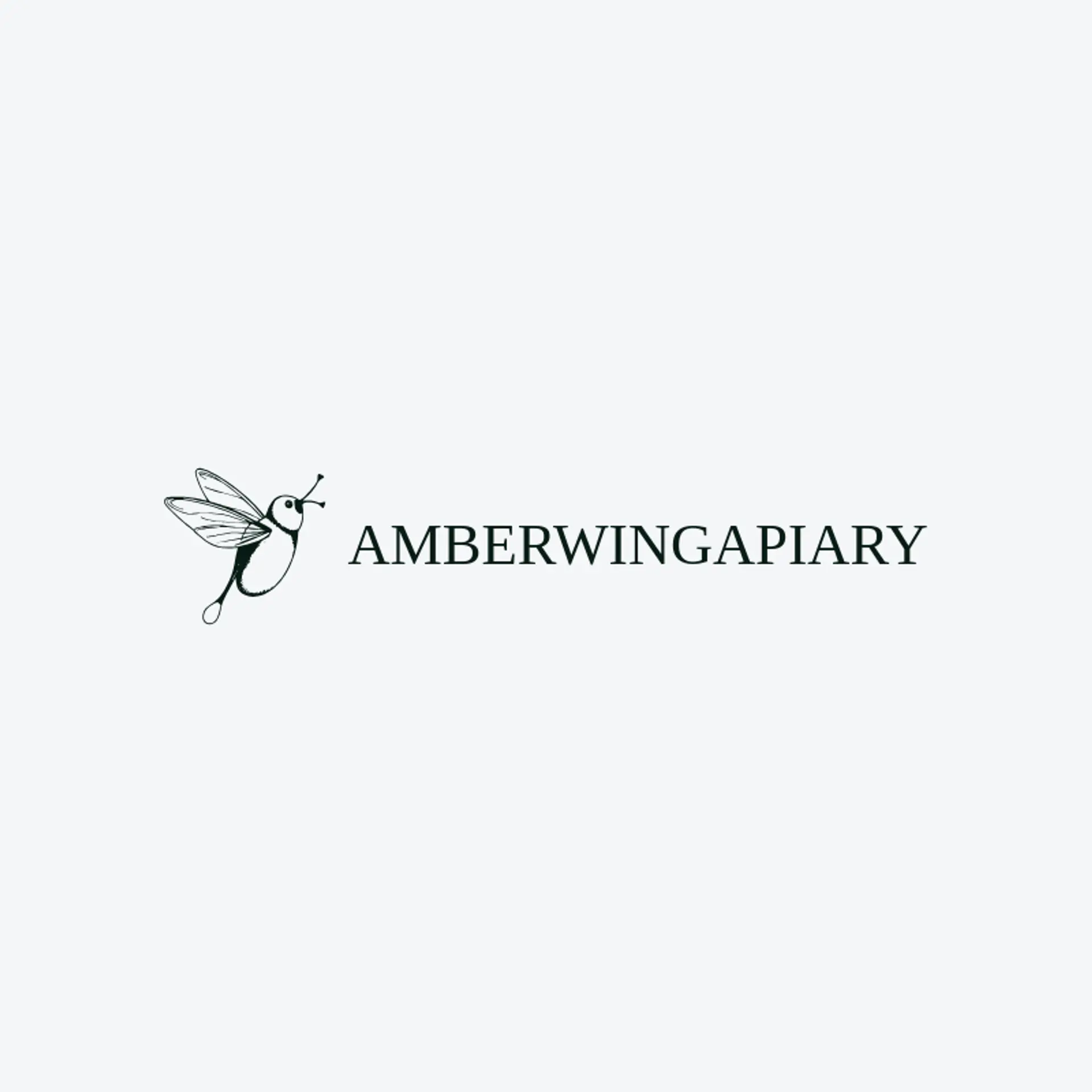 Amber Wing Apiary logo for sting