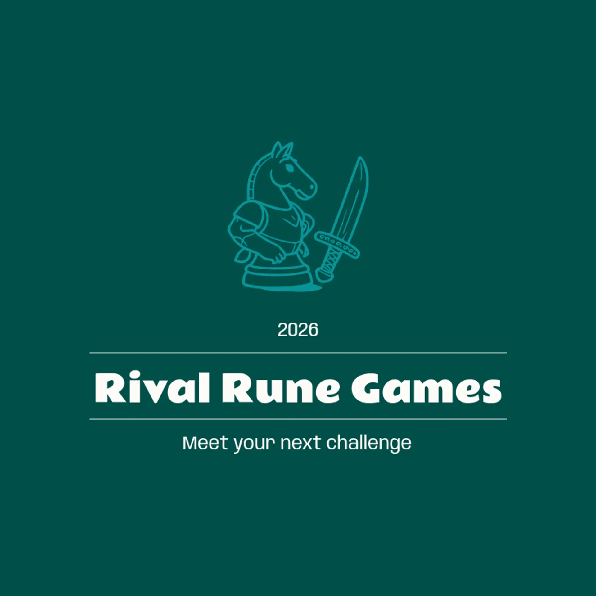 Rival Rune Games logo for video game