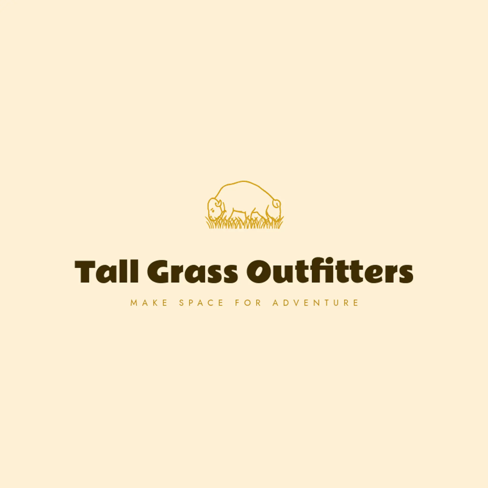 Tall Grass Outfitters logo for bison