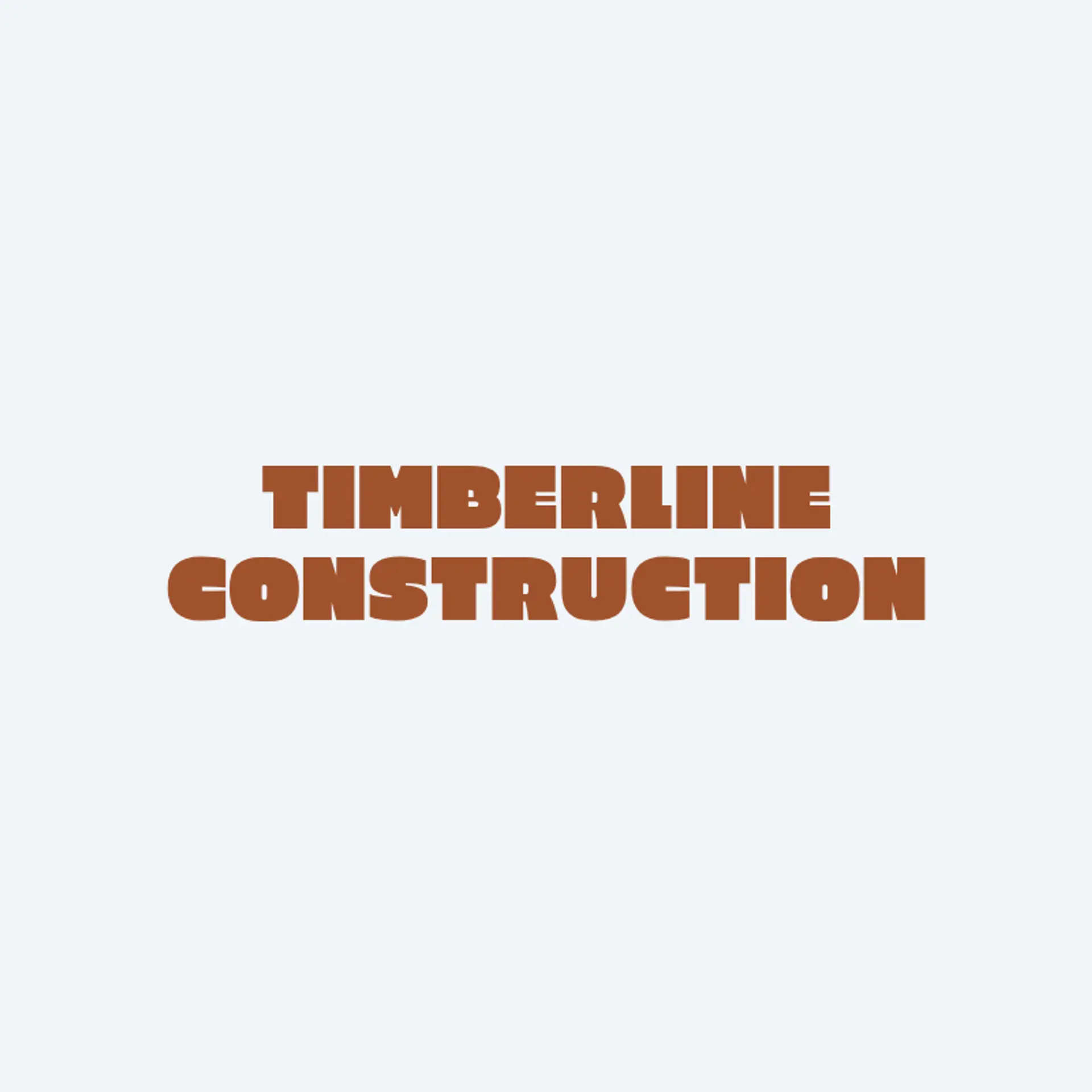 Timberline Construction logo for construction business