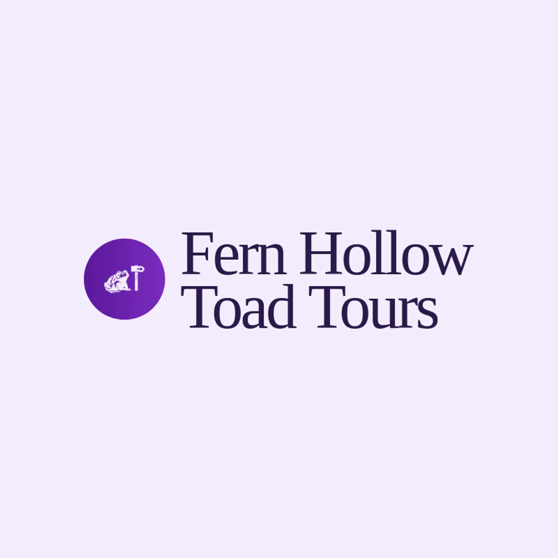 Fern Hollow Toad Tours logo for toad