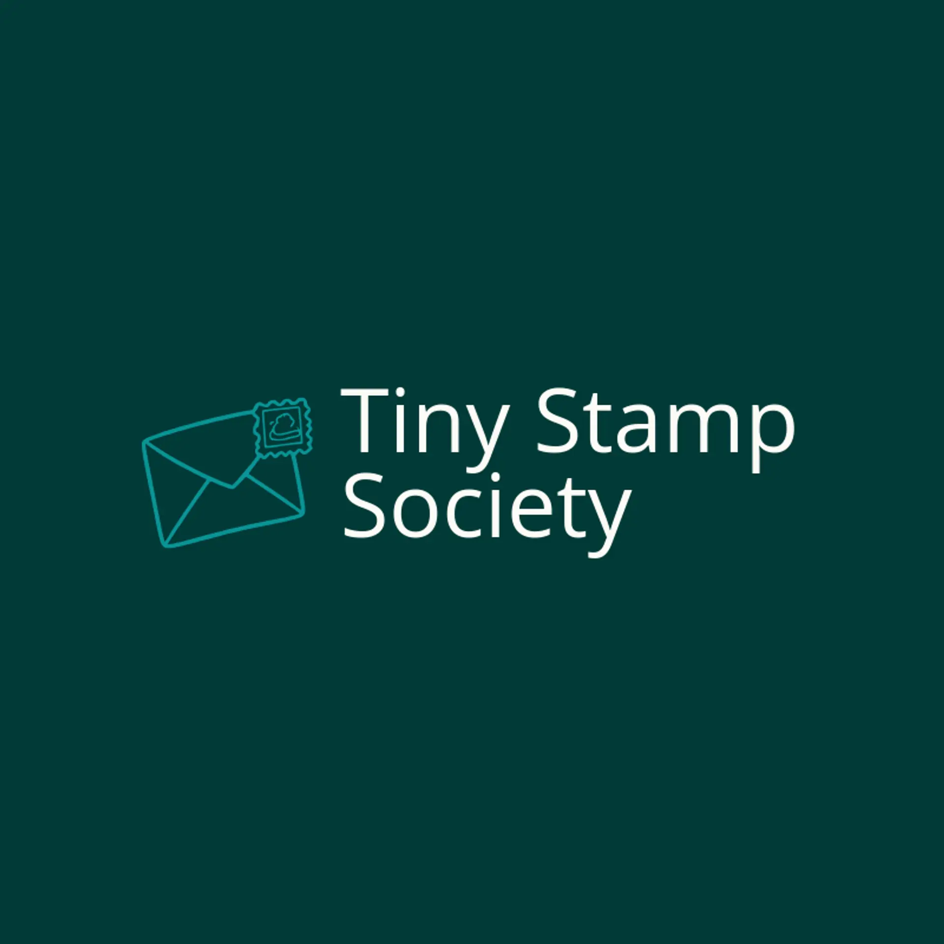Tiny Stamp Society logo for envelope