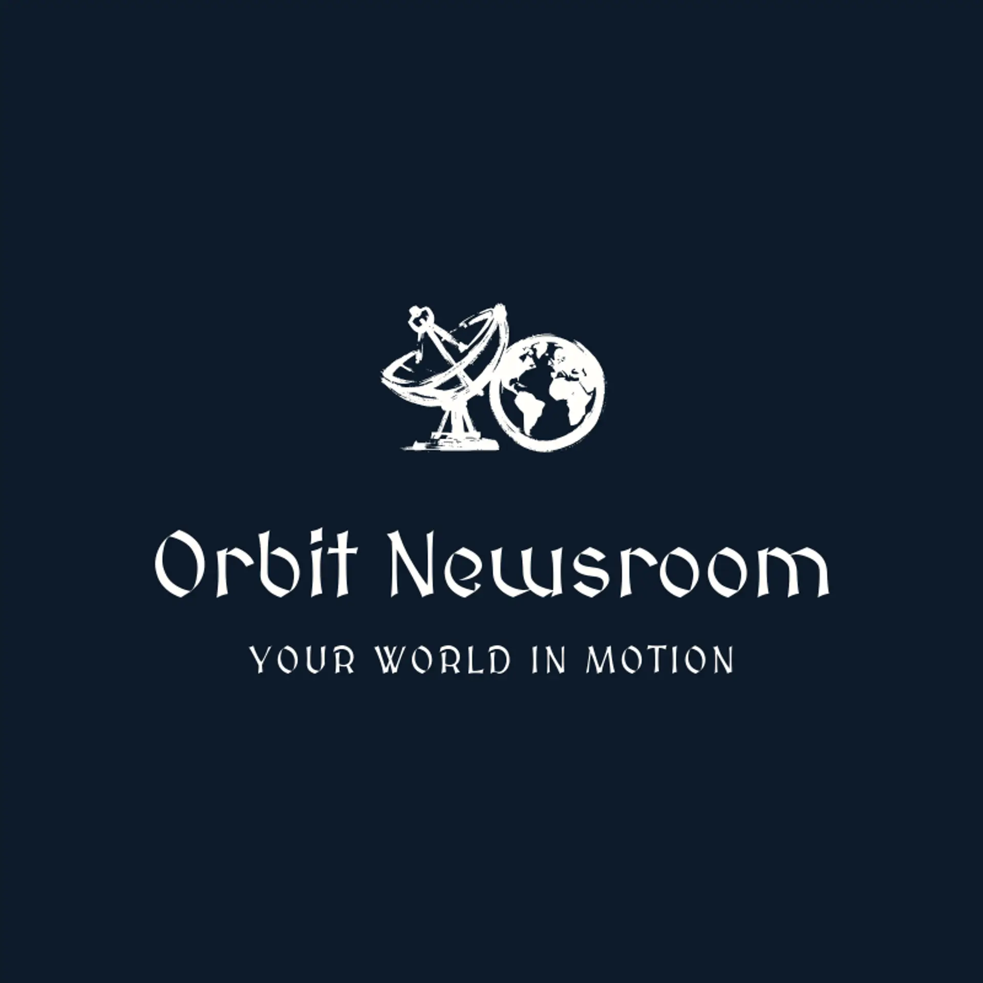 Orbit Newsroom logo for news channel