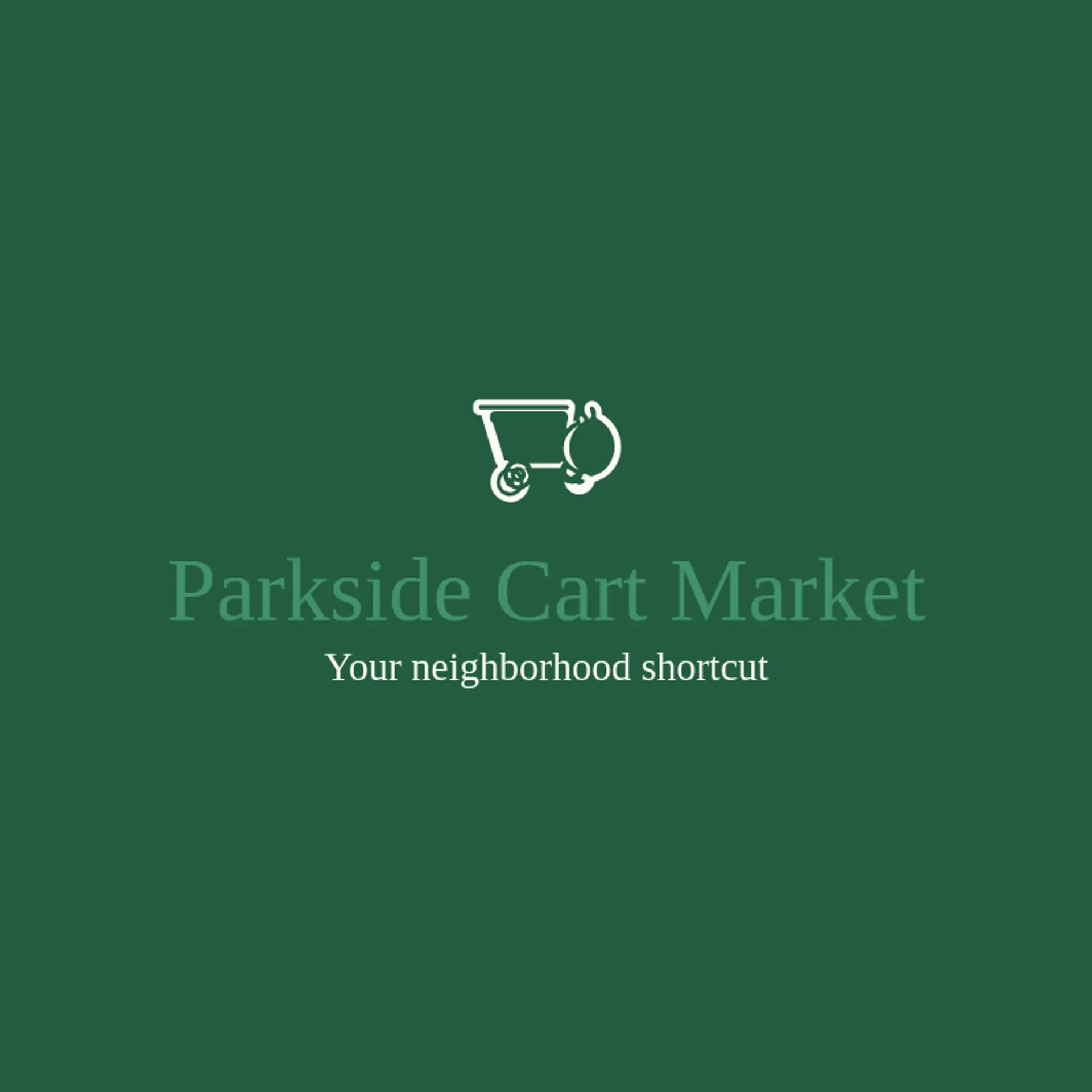 Parkside Cart Market logo for market