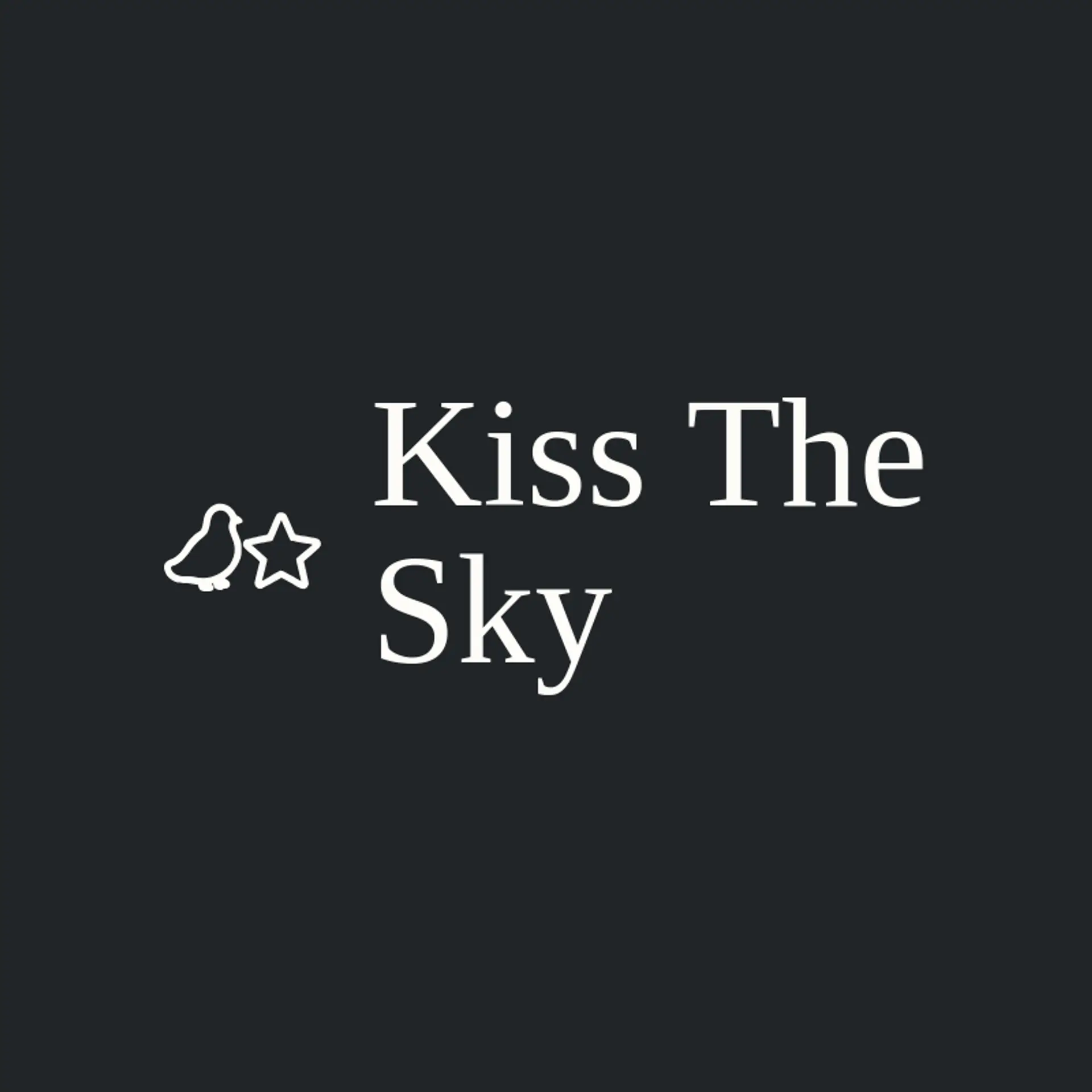 Kiss the Sky logo for lover