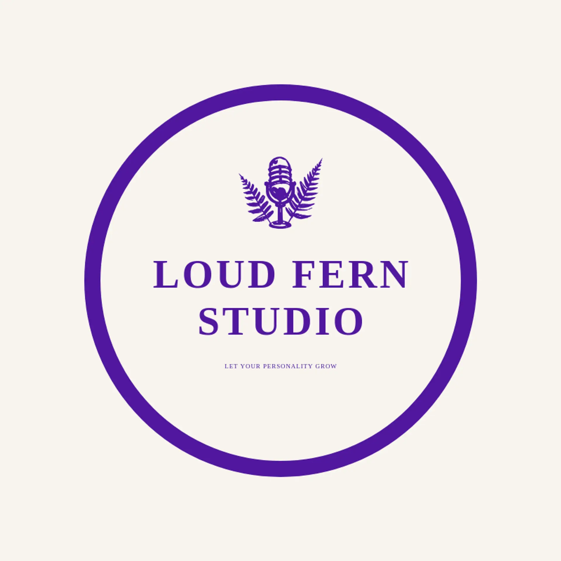 Loud Fern Studio logo for streamer