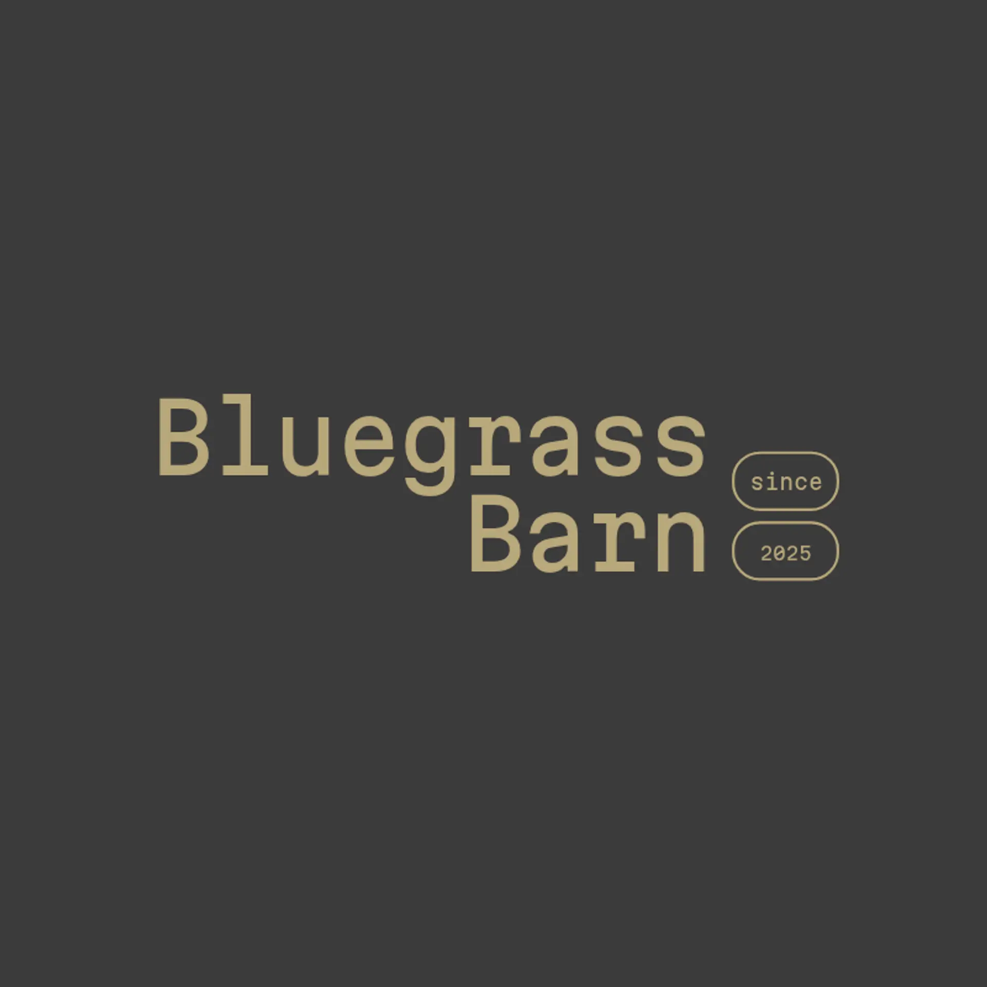 Bluegrass Barn logo for country music