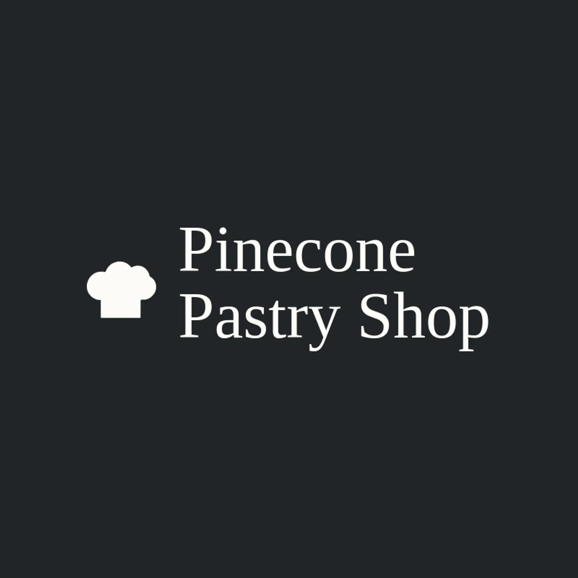 Pinecone Pastry Shop logo for chef hat