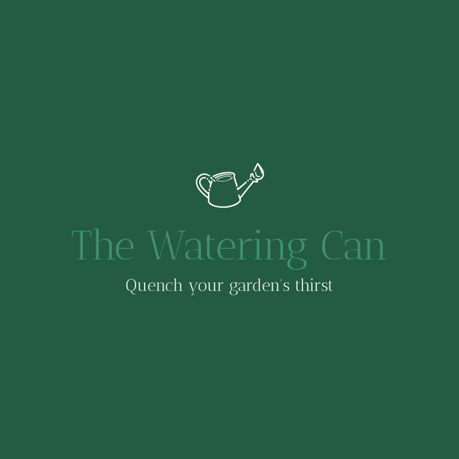 The Watering Can logo for garden