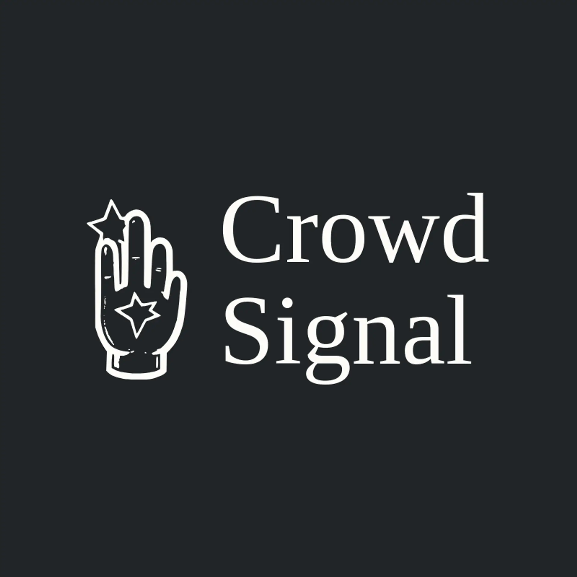 Crowd Signal logo for rock music