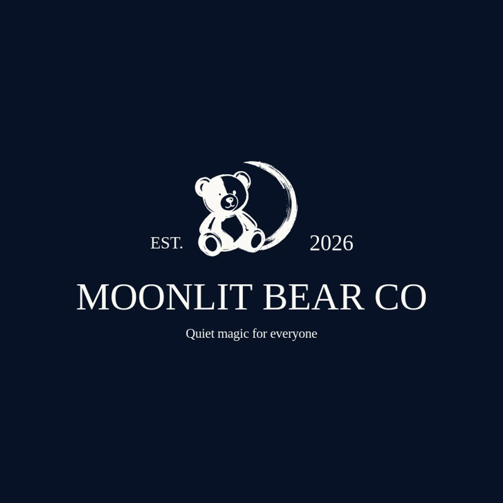 Moonlit Bear Co logo for teddy bear