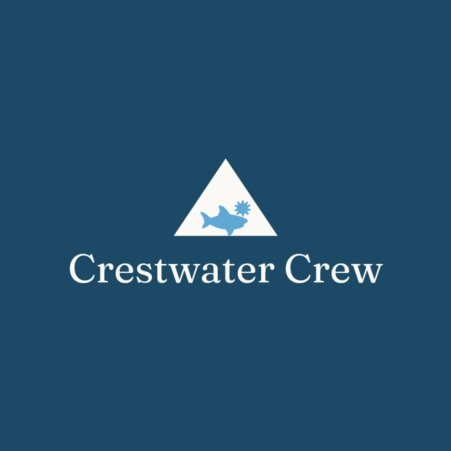 Crestwater Crew logo for shark