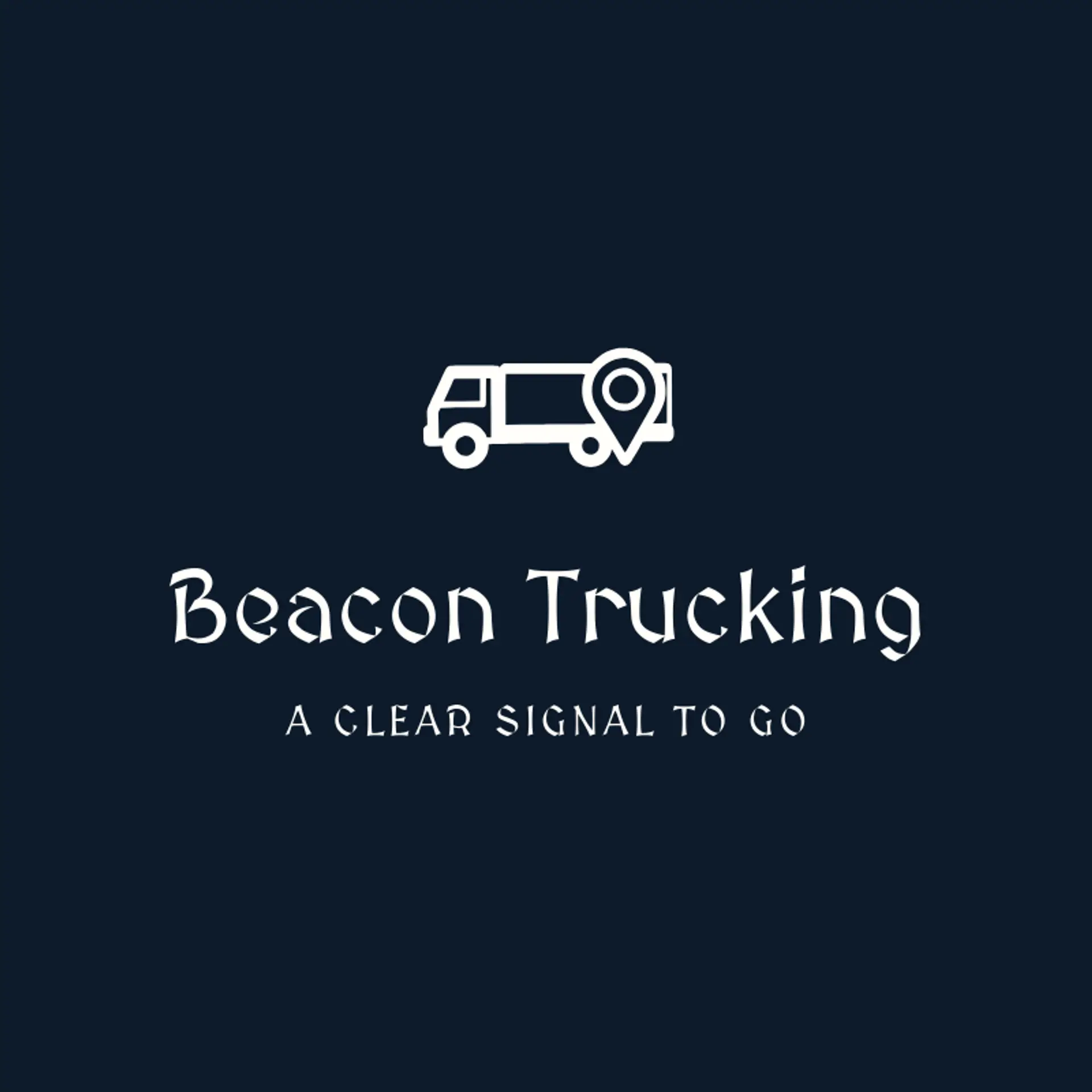 Beacon Trucking logo for truck