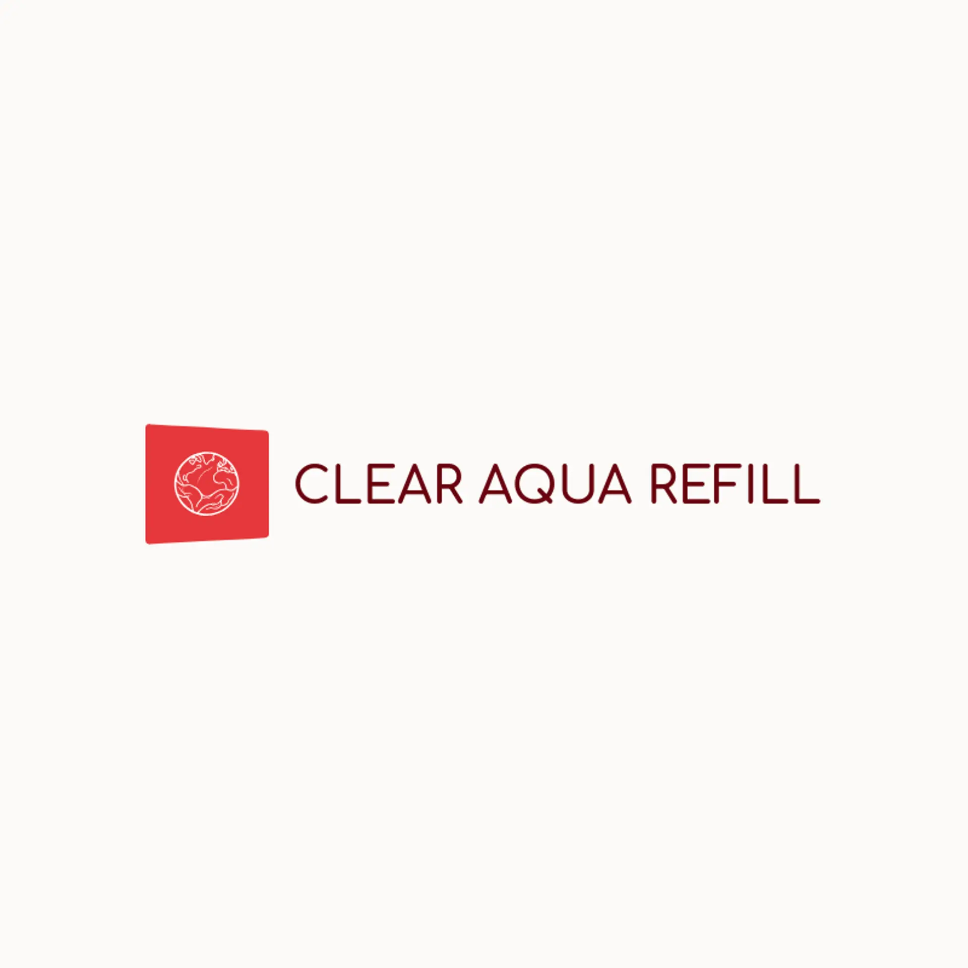 Clear Aqua Refill logo for water refilling station