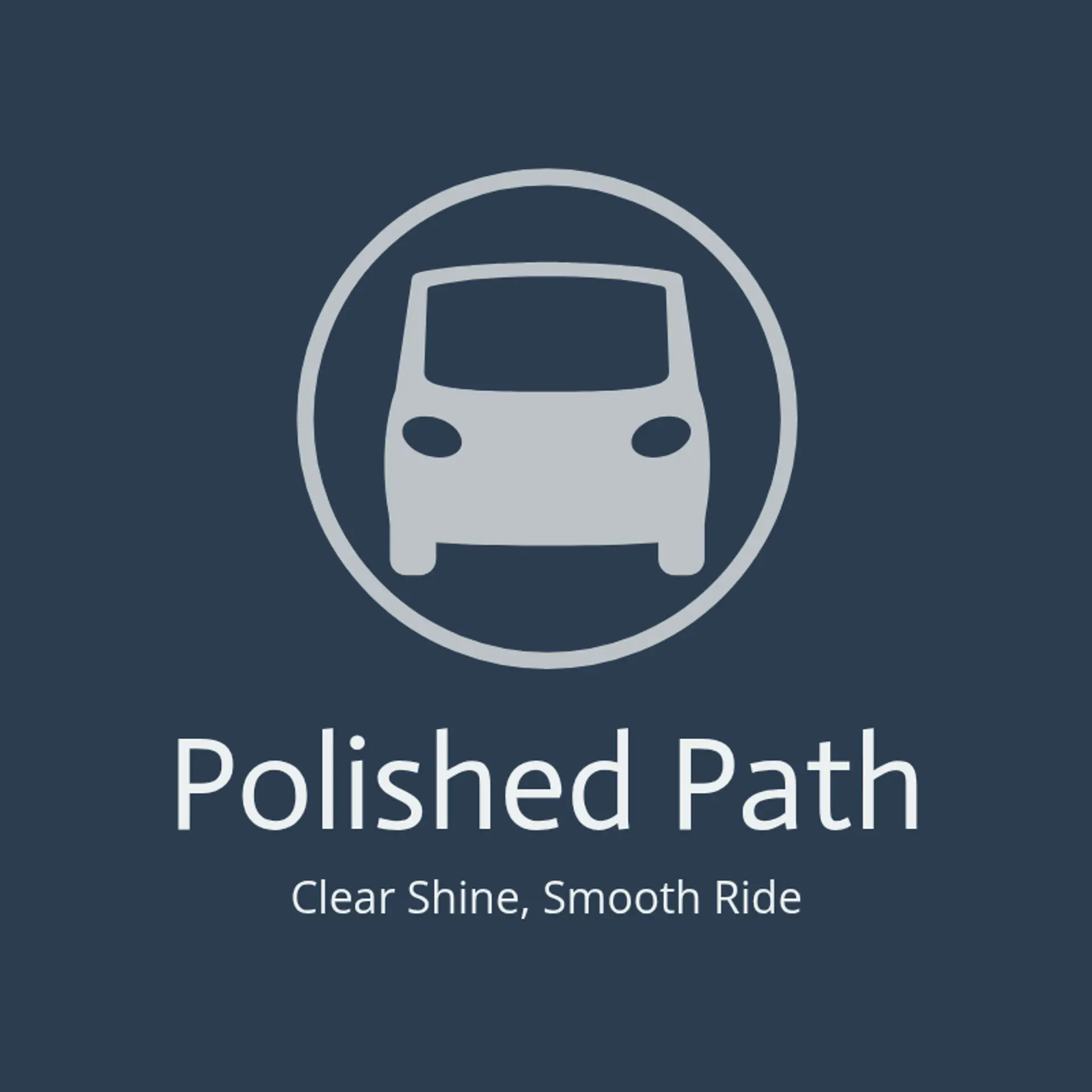 Polished Path logo for car cleaning