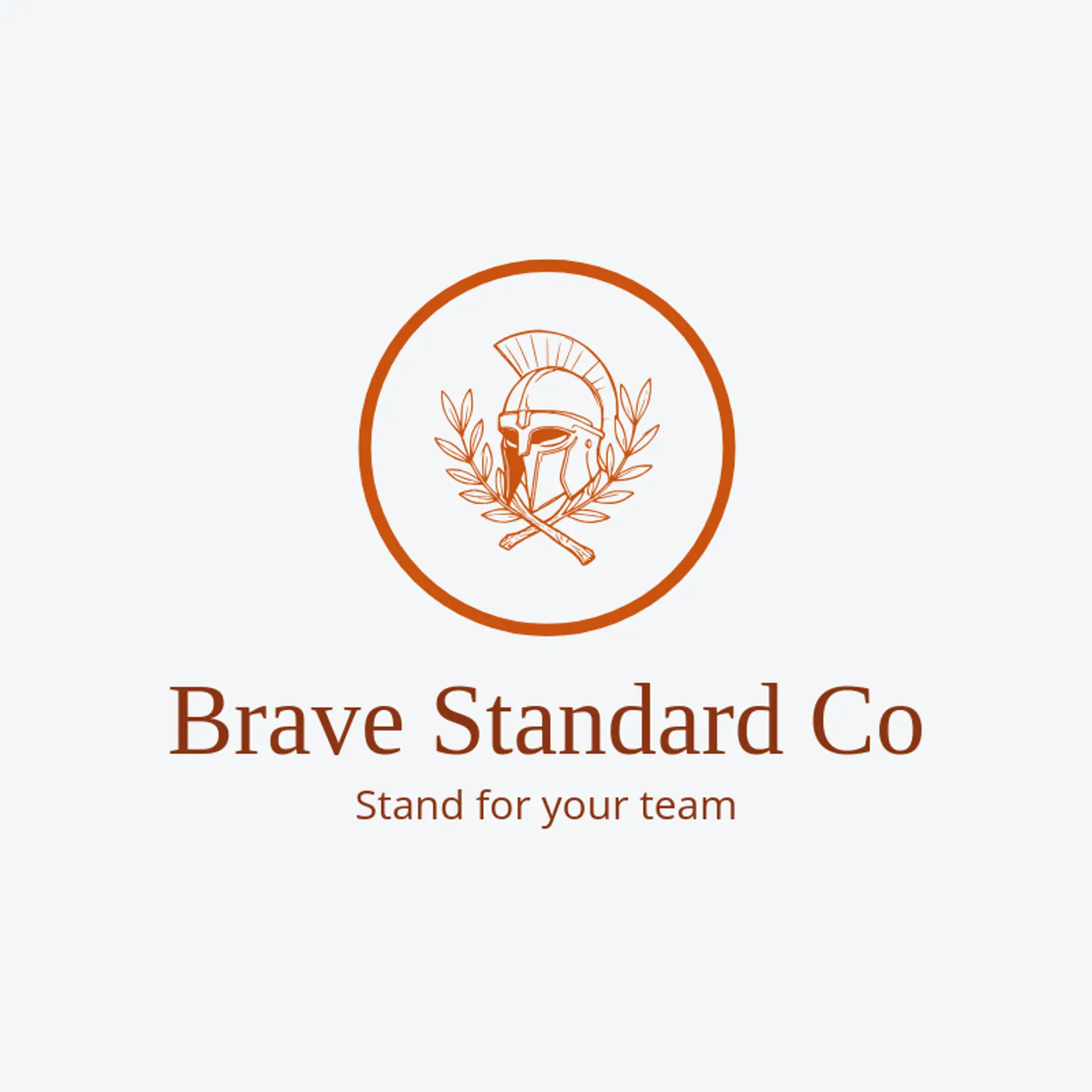 Brave Standard Co logo for spartan