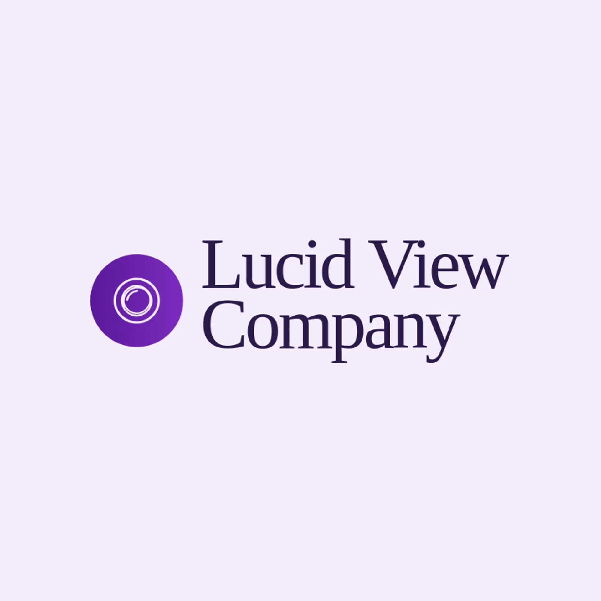 Lucid View Company logo for lens