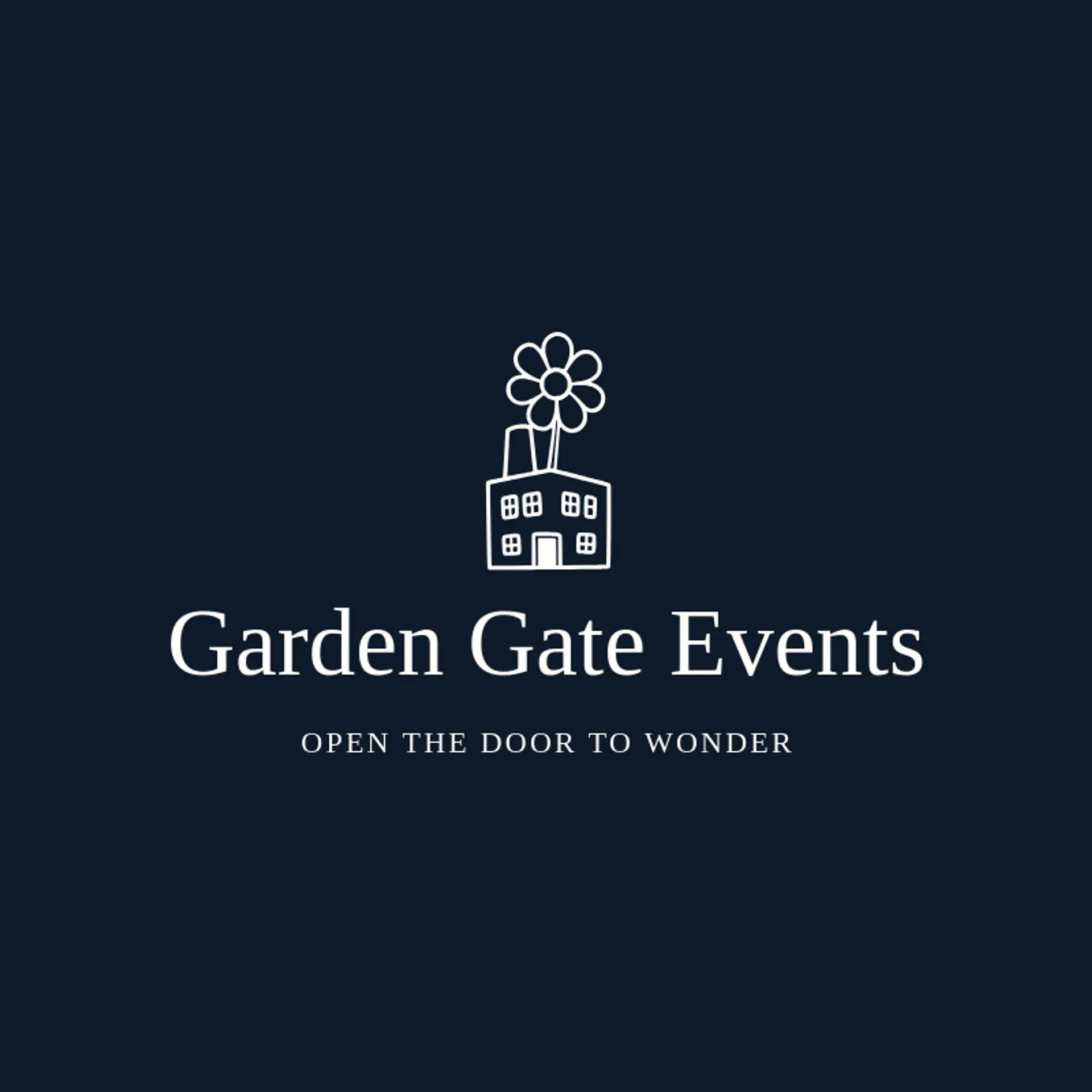 Garden Gate Events logo for production