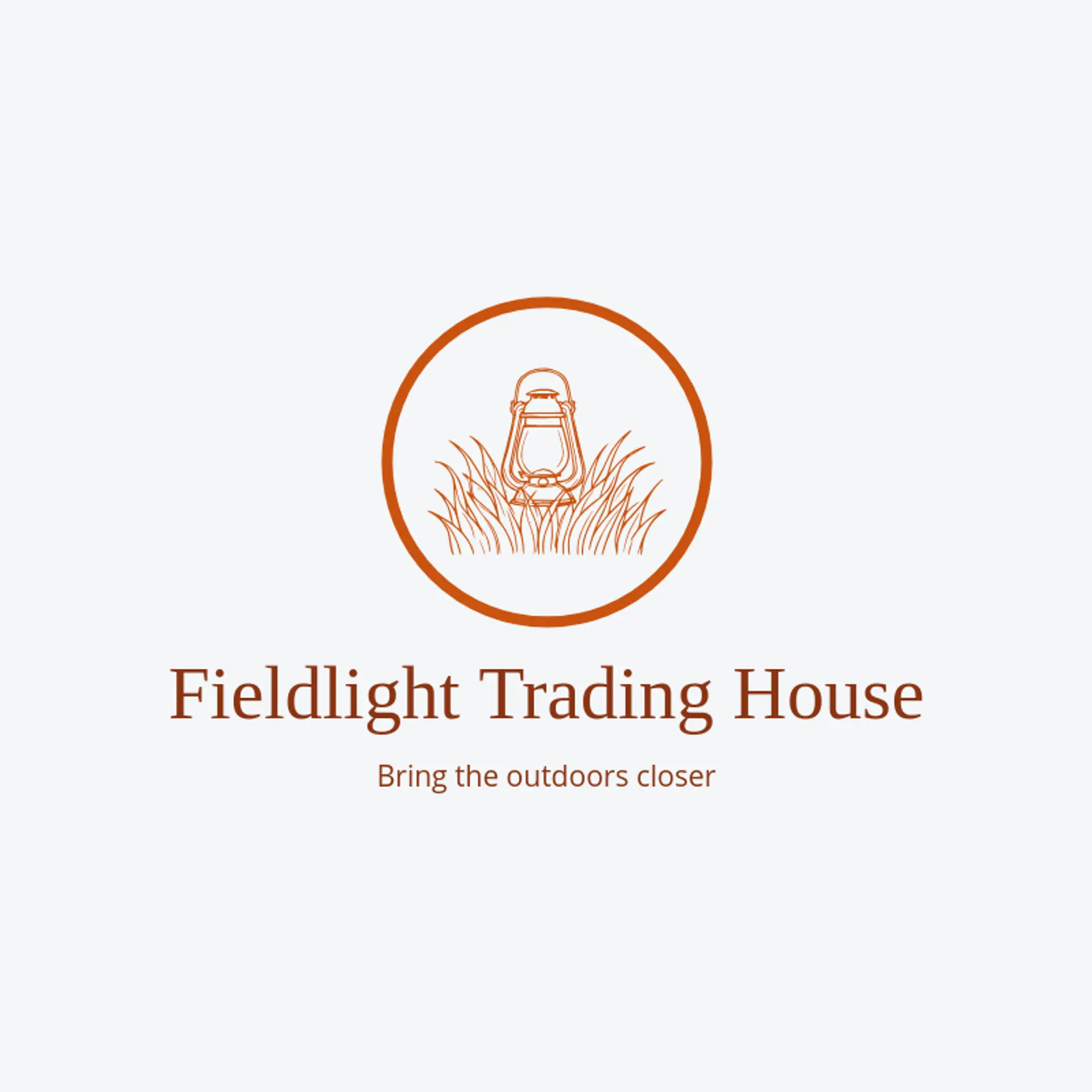 Fieldlight Trading House logo for lantern