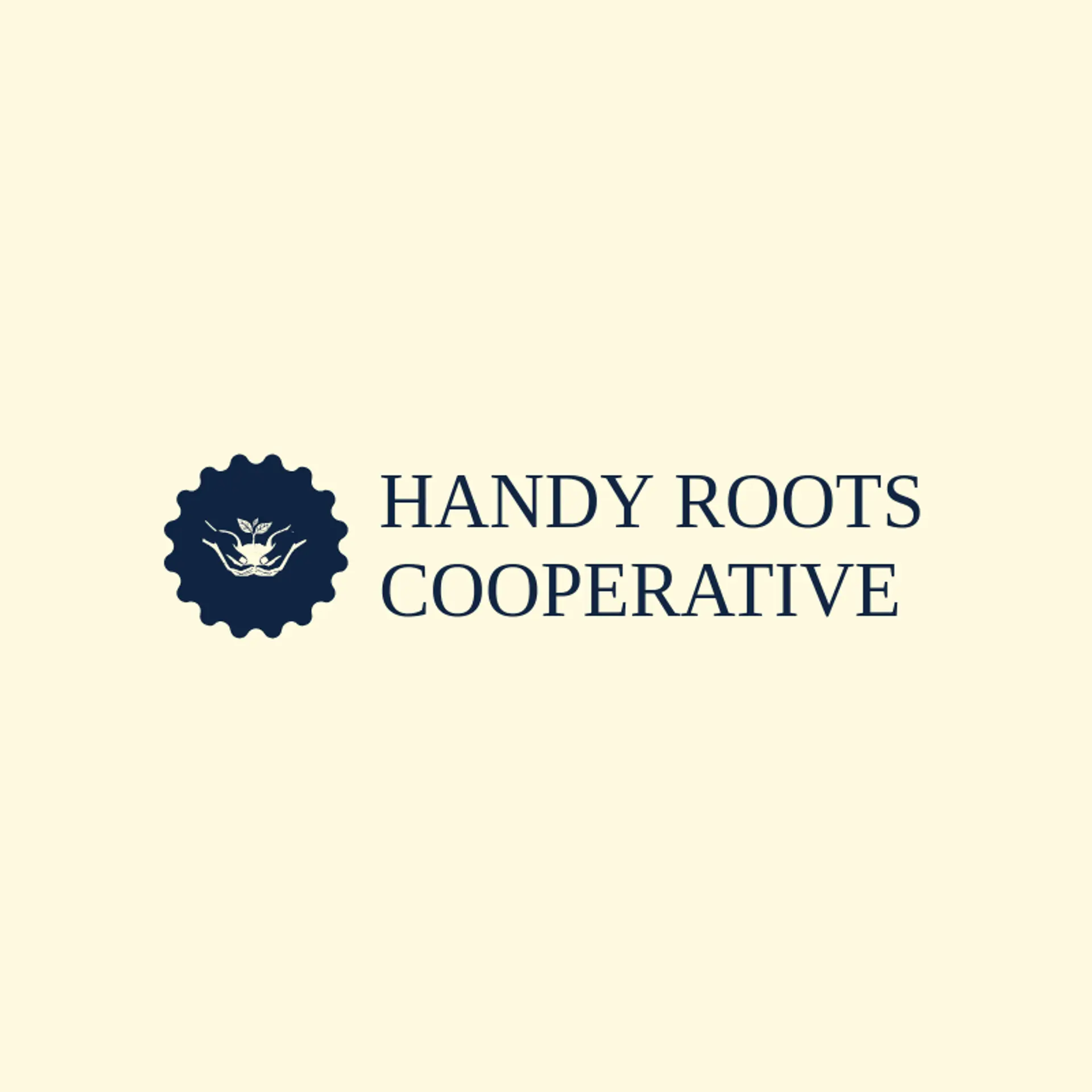 Handy Roots Cooperative logo for hands
