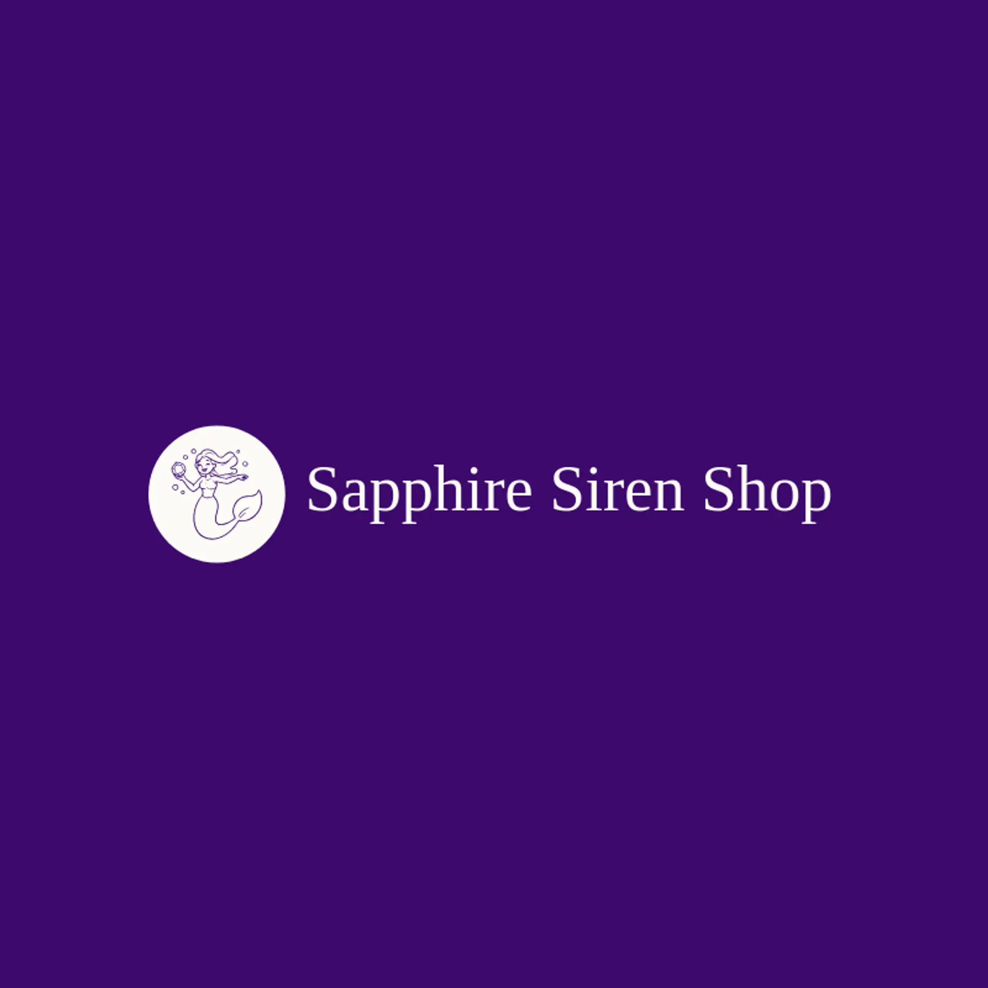Sapphire Siren Shop logo for mermaid