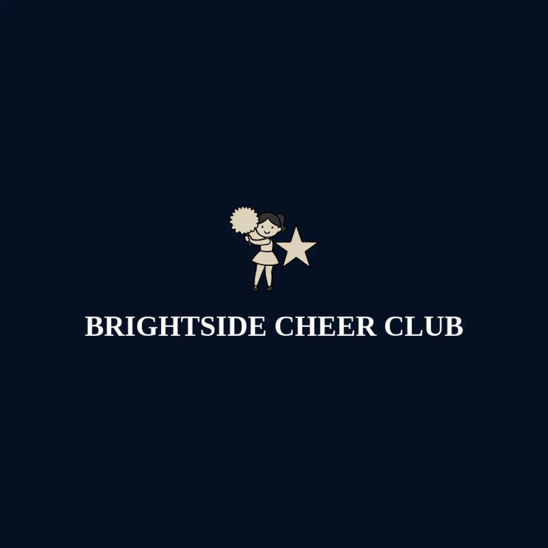 Brightside Cheer Club logo for cheerleader