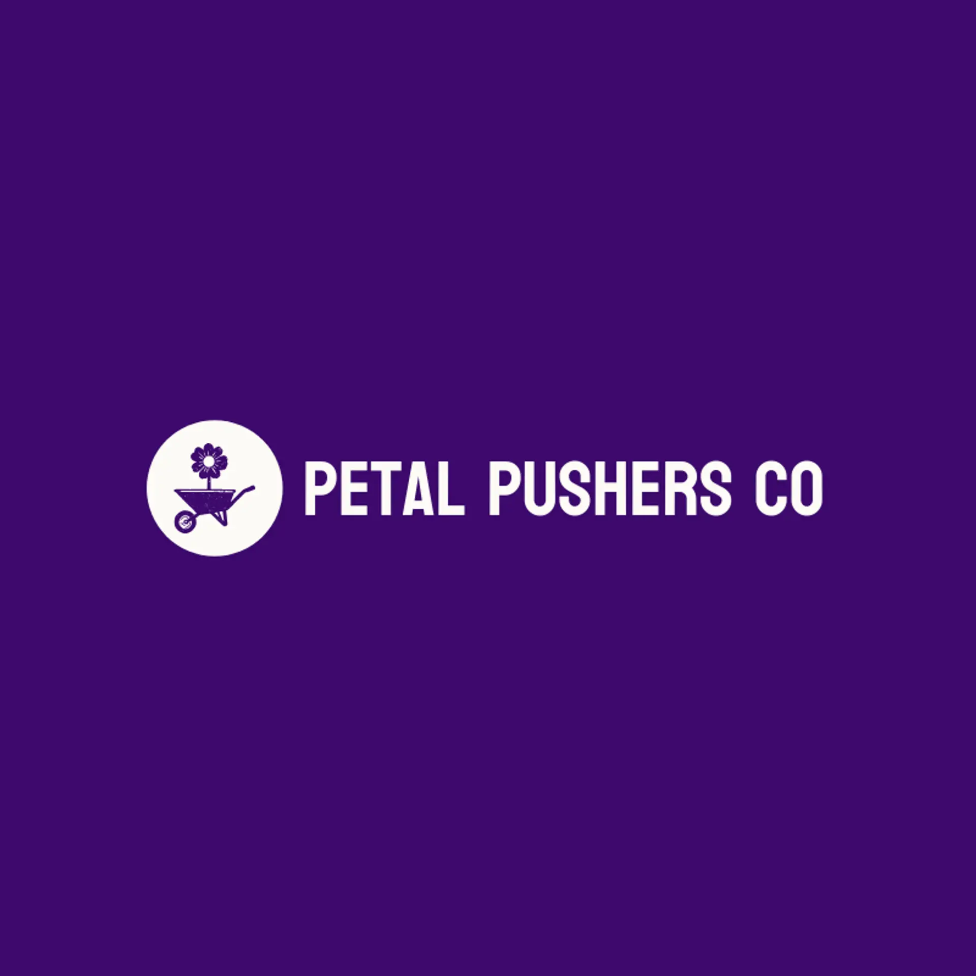 Petal Pushers Co logo for garden