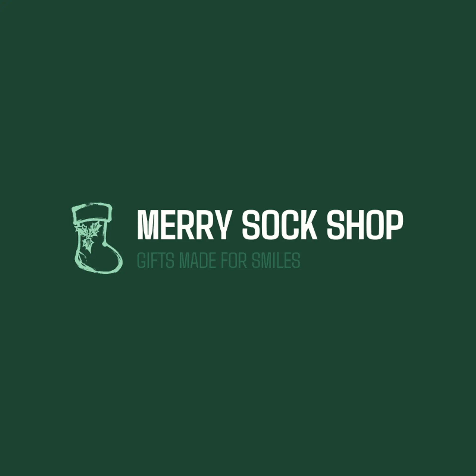 Merry Sock Shop logo for christmas