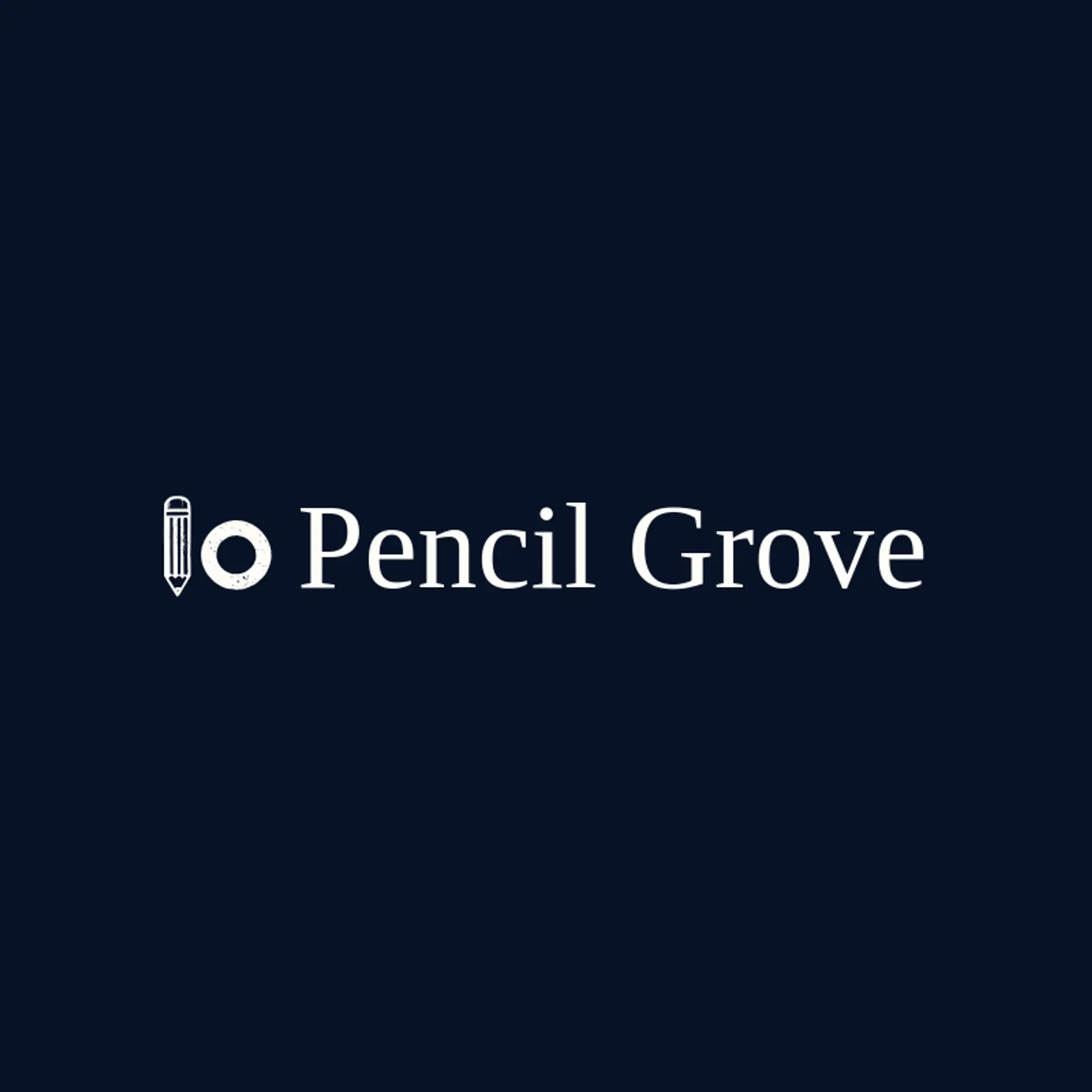 Pencil Grove logo for graphic designer