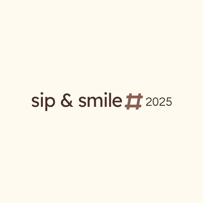 Sip & Smile logo for cafe