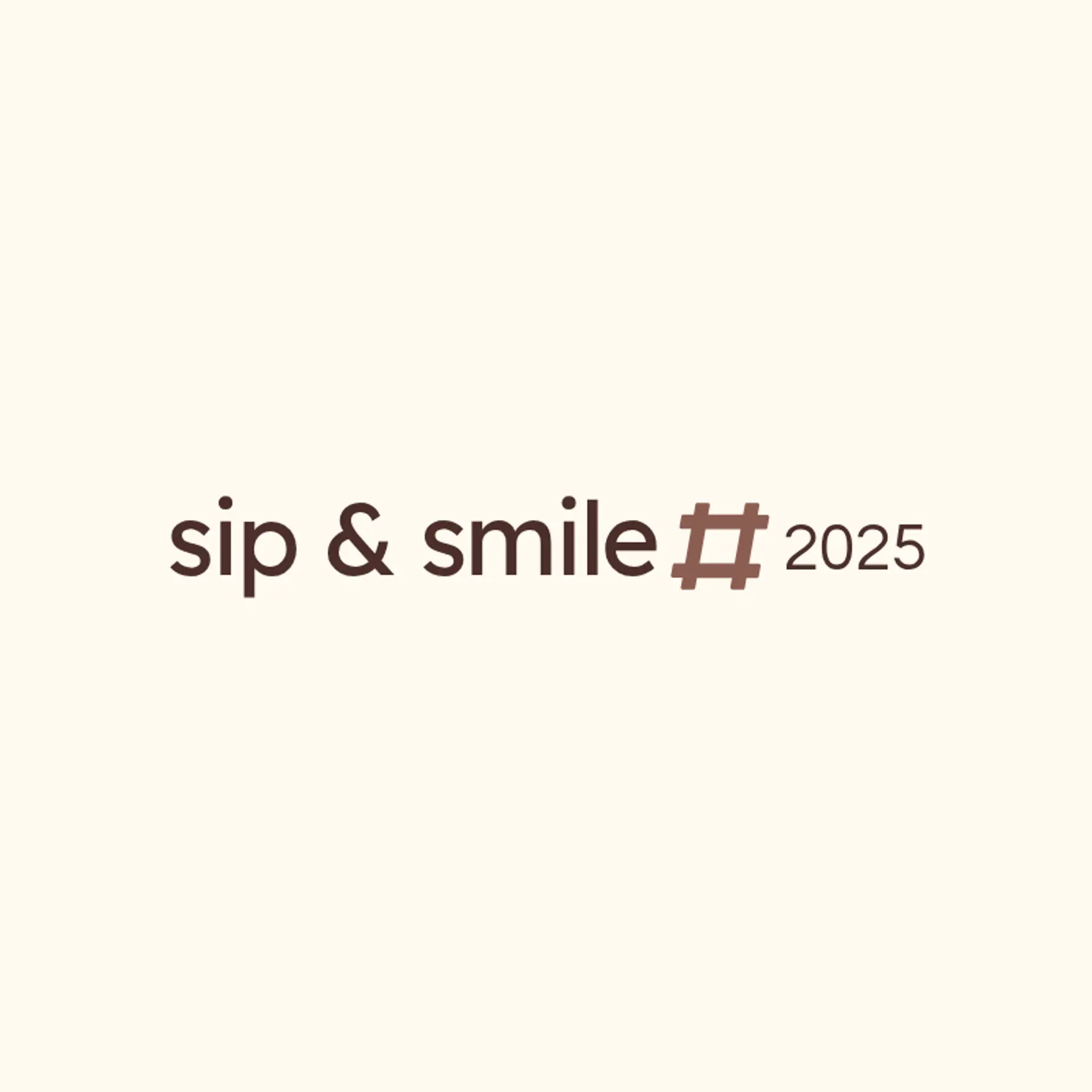 Sip & Smile logo for cafe
